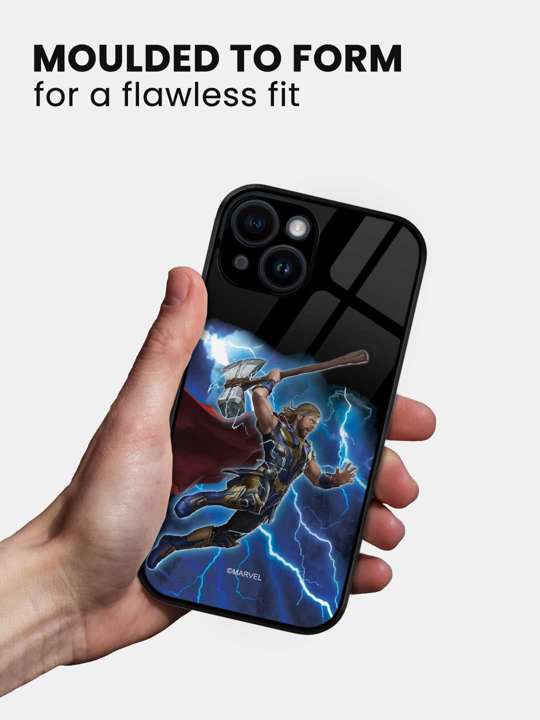 Worthy Thor Attack - iPhone 13 Mini Glass Cover