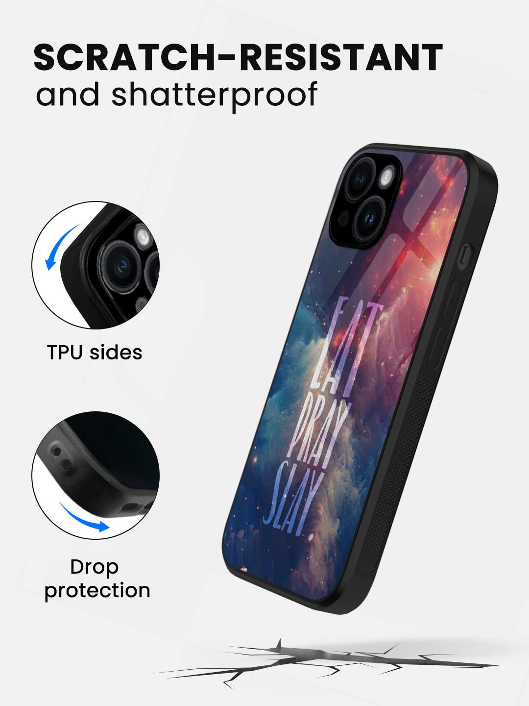 Eat Pray Slay - iPhone 13 Mini Glass Cover