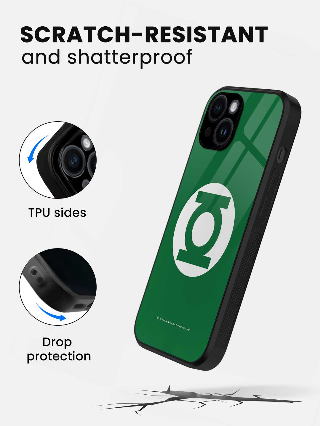 Logo Green Lantern - iPhone 13 Mini Glass Cover