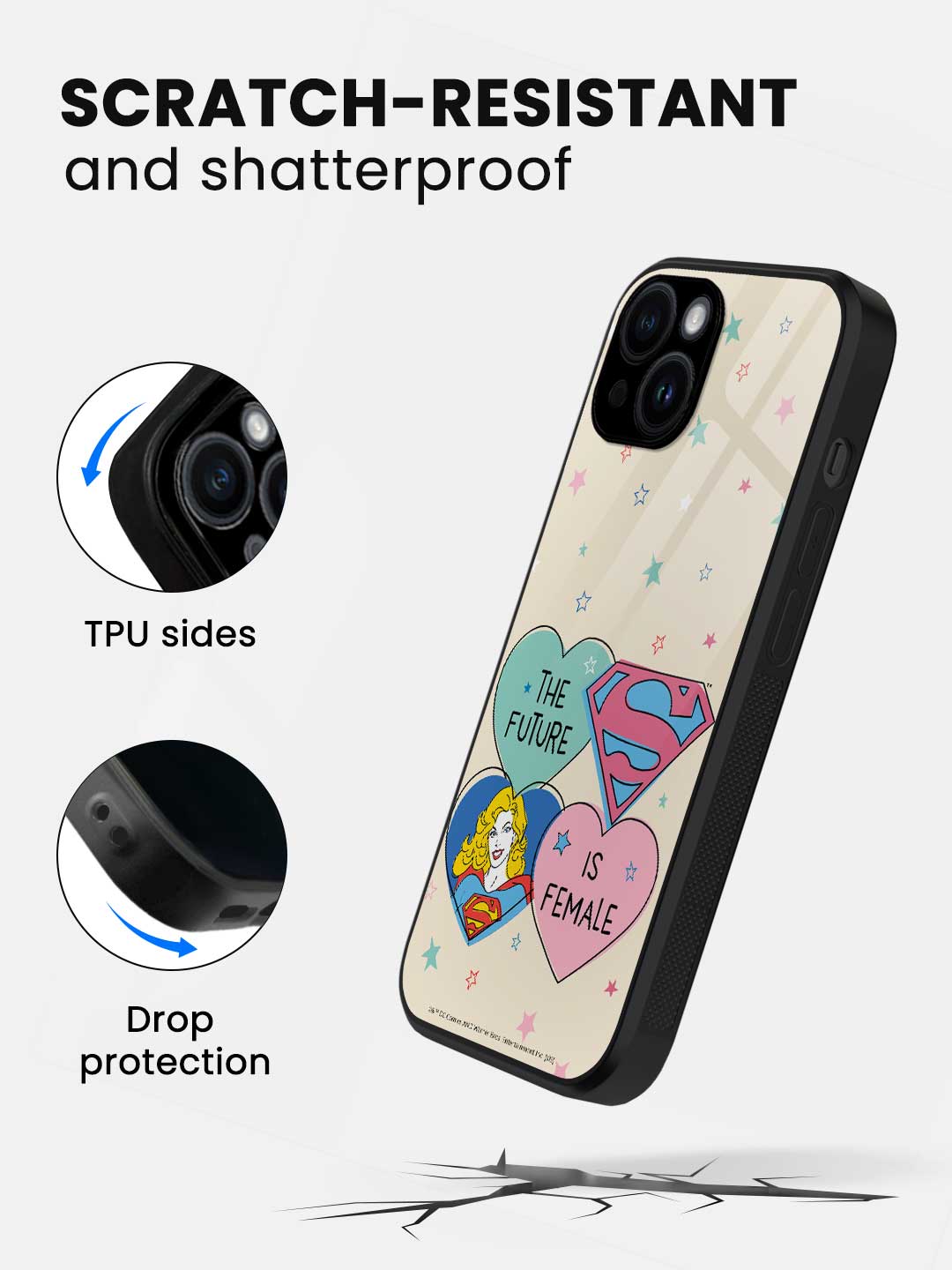 Supergirl Future - iPhone 13 Mini Glass Cover