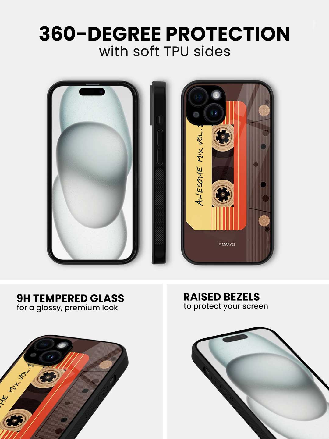 Awesome Mix Tape - iPhone 13 Mini Glass Cover