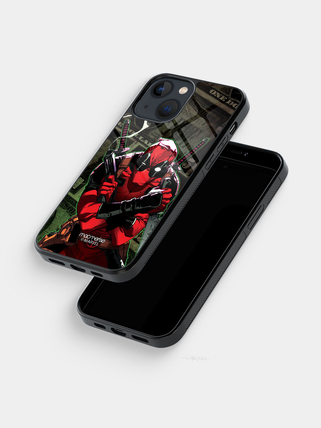 Deadpool Dollar - iPhone 13 Mini Glass Cover