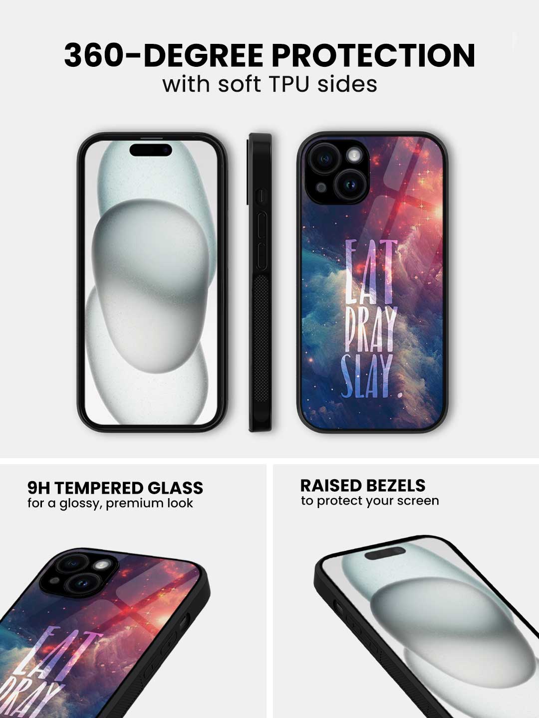 Eat Pray Slay - iPhone 13 Mini Glass Cover