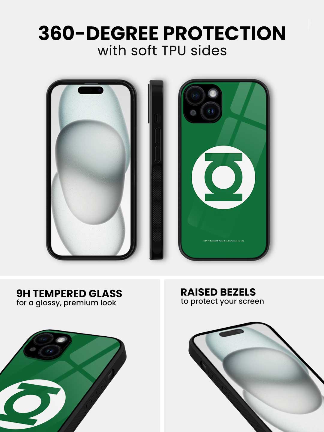 Logo Green Lantern - iPhone 13 Mini Glass Cover