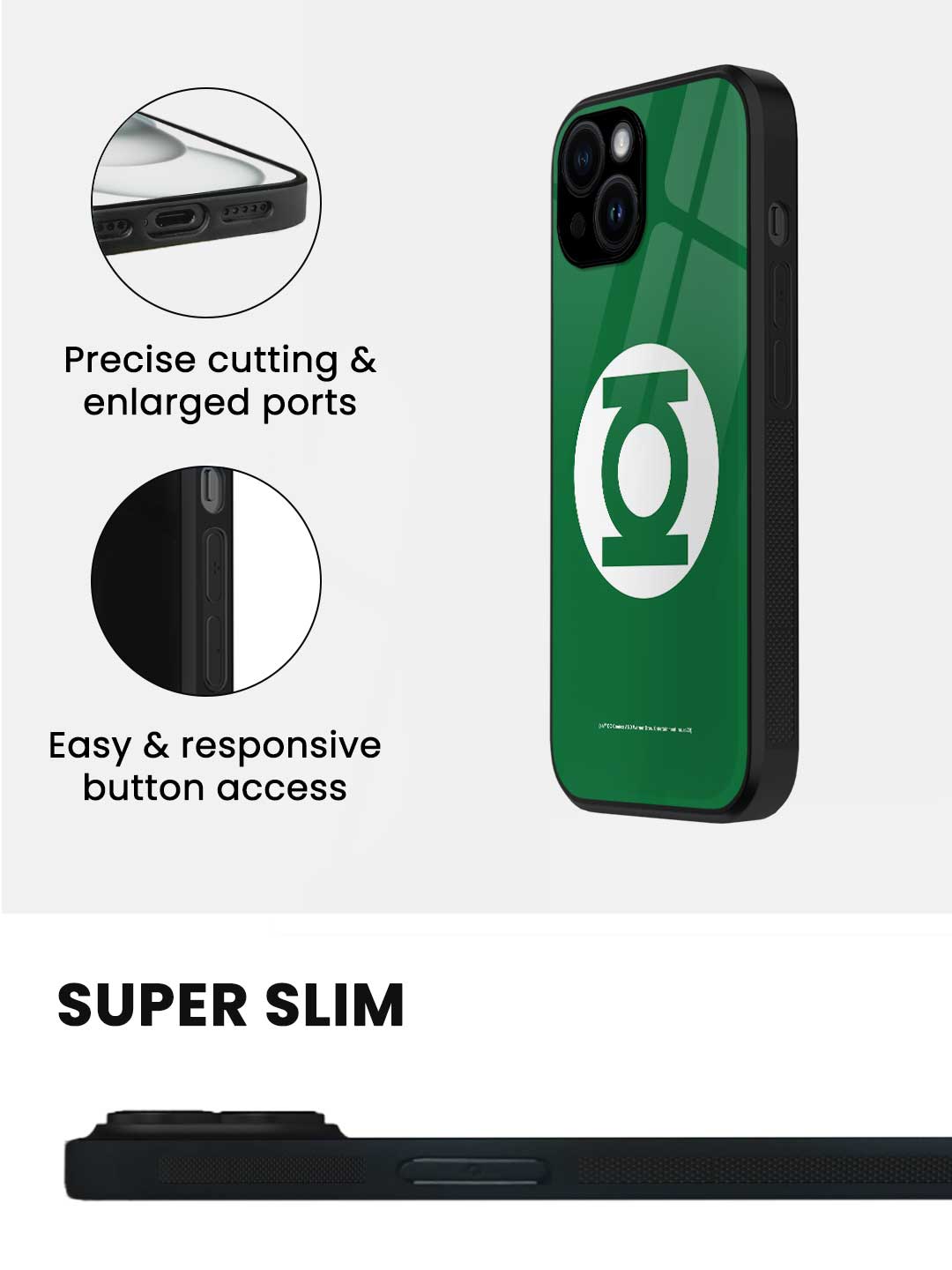 Logo Green Lantern - iPhone 13 Mini Glass Cover