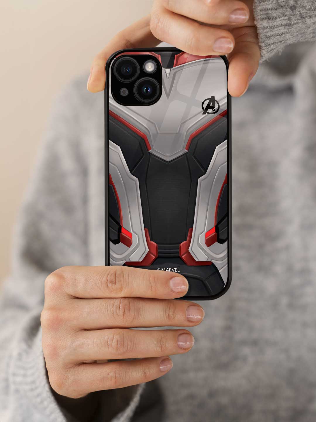 Avengers Endgame Suit - iPhone 13 Mini Glass Cover