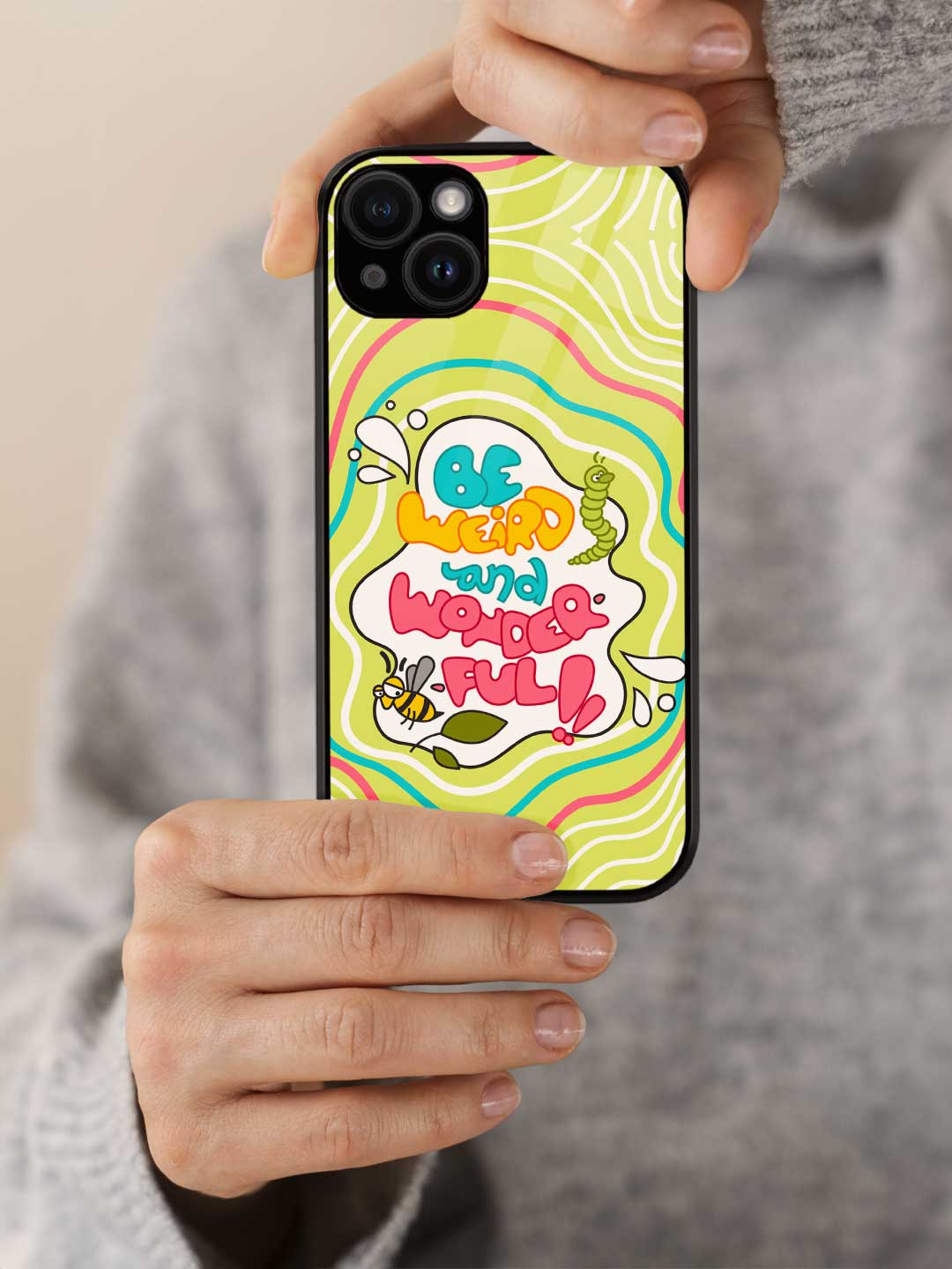 Be Weird And Wonderful - iPhone 13 Mini Glass Cover