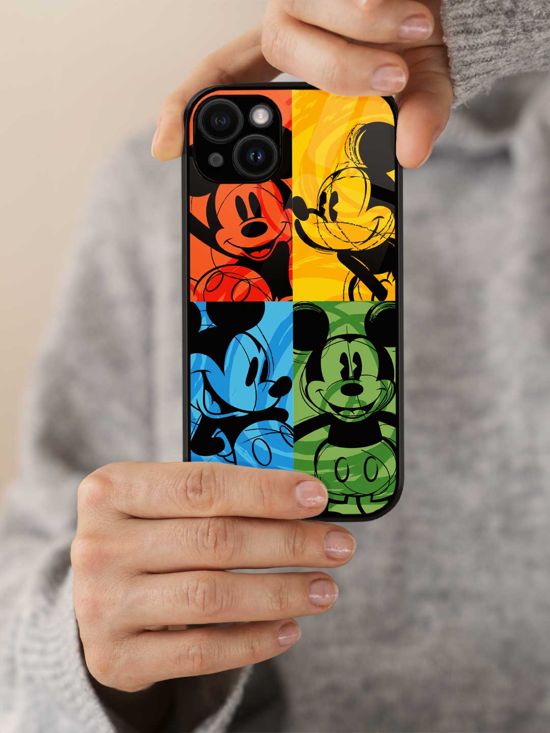Shades of Mickey - iPhone 13 Mini Glass Cover