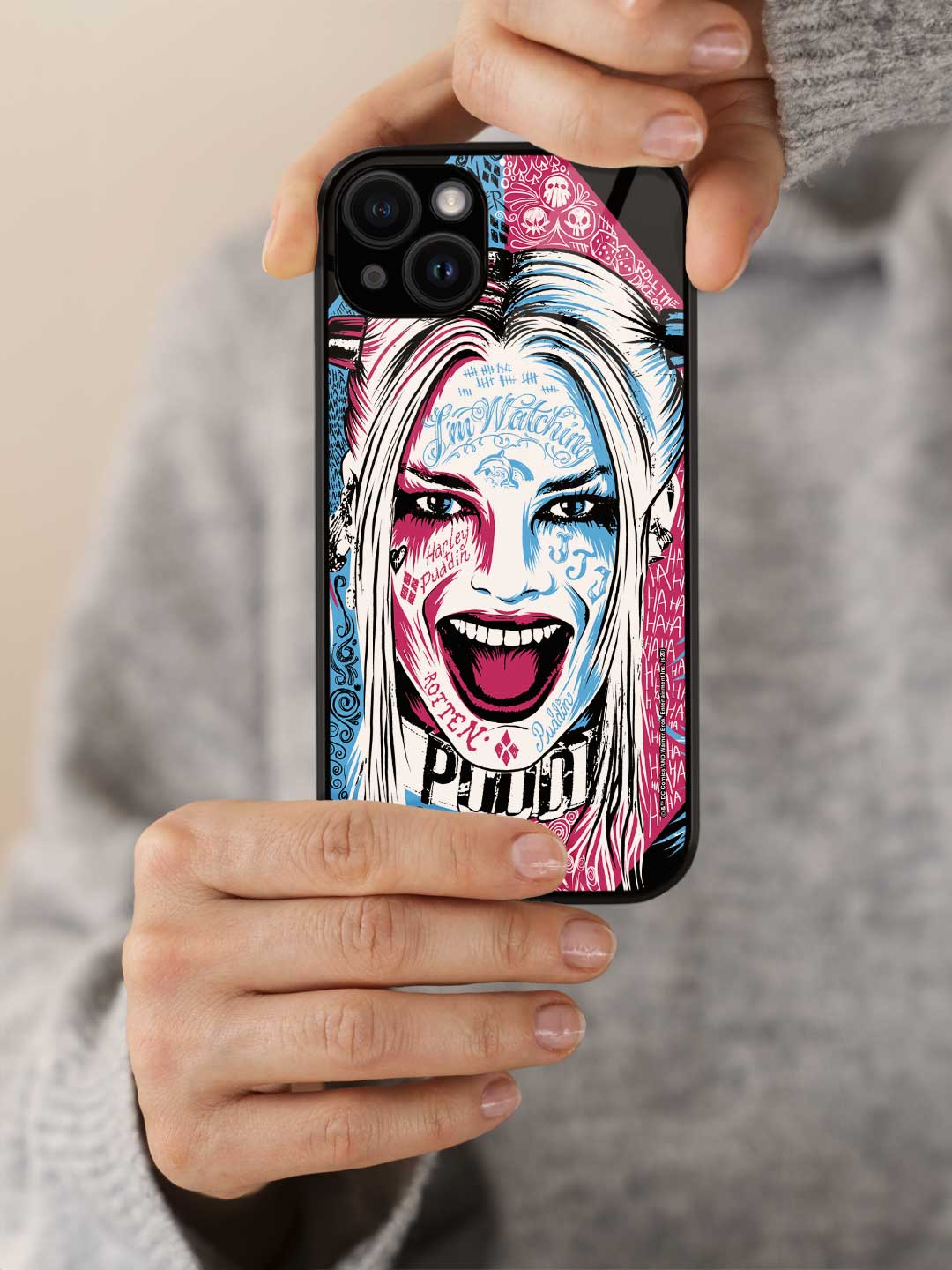Wicked Harley Quinn - iPhone 13 Mini Glass Cover
