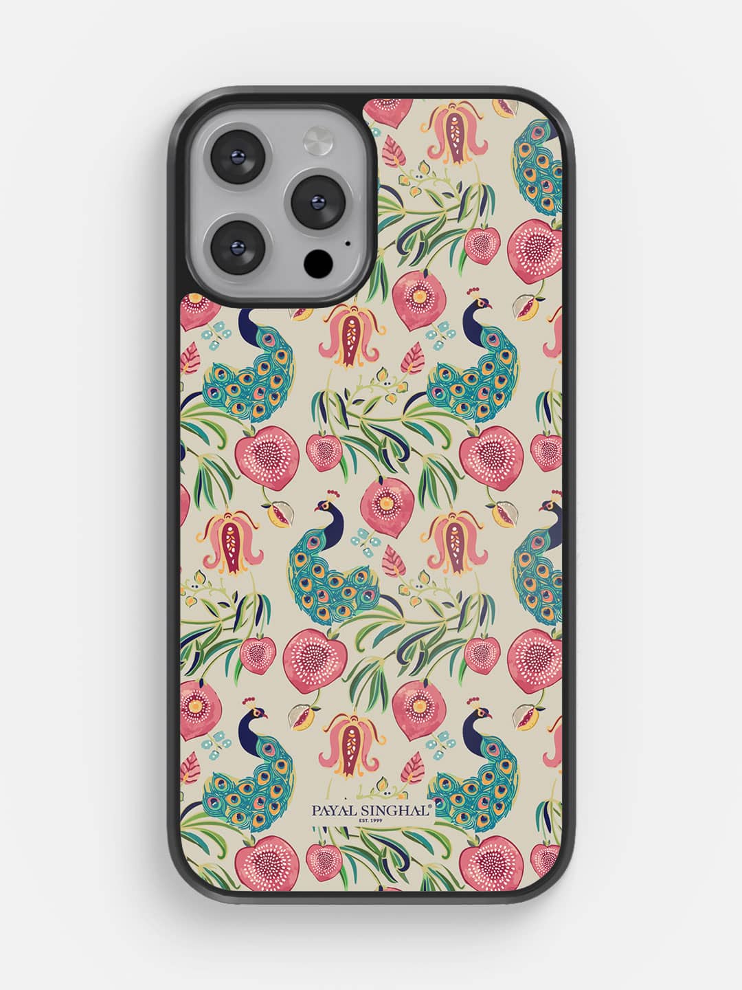 Payal Singhal Anaar and Mor Beige - iPhone 13 Pro Cover