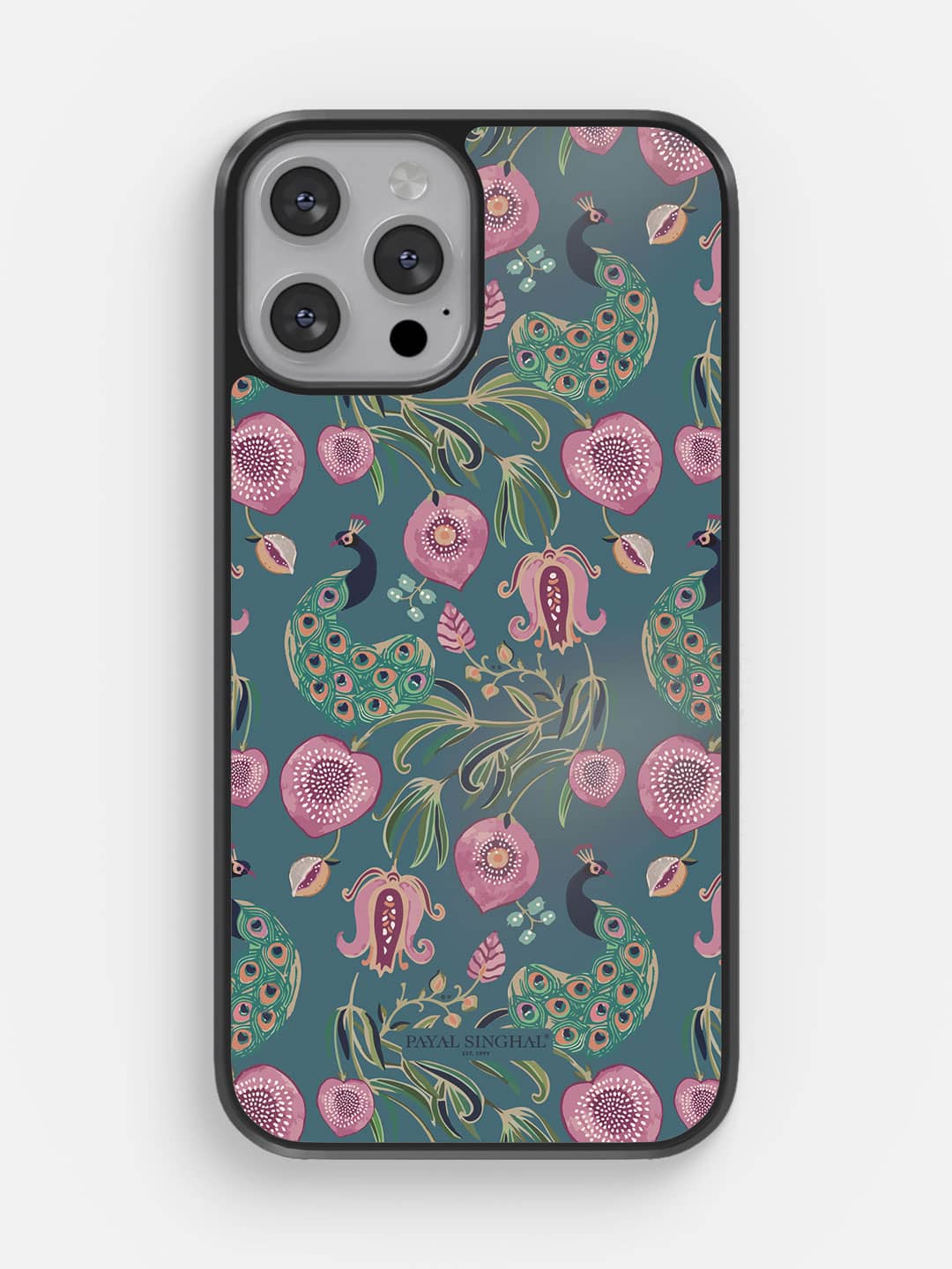 Payal Singhal Anaar and Mor Blue - iPhone 13 Pro Cover