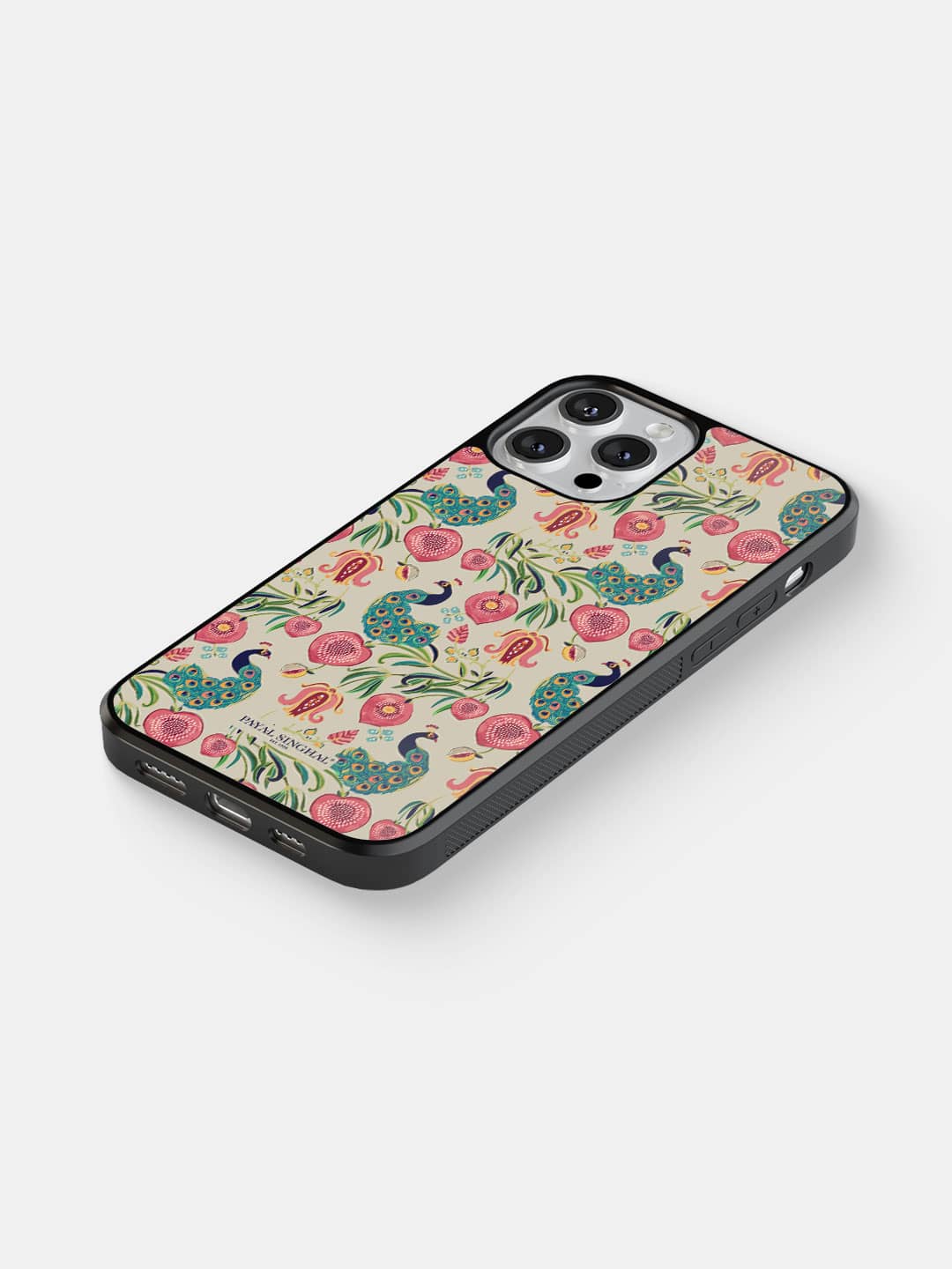Payal Singhal Anaar and Mor Beige - iPhone 13 Pro Cover