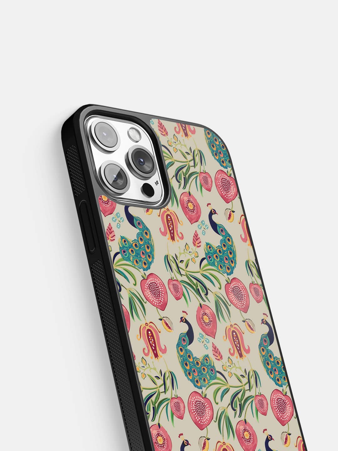 Payal Singhal Anaar and Mor Beige - iPhone 13 Pro Cover
