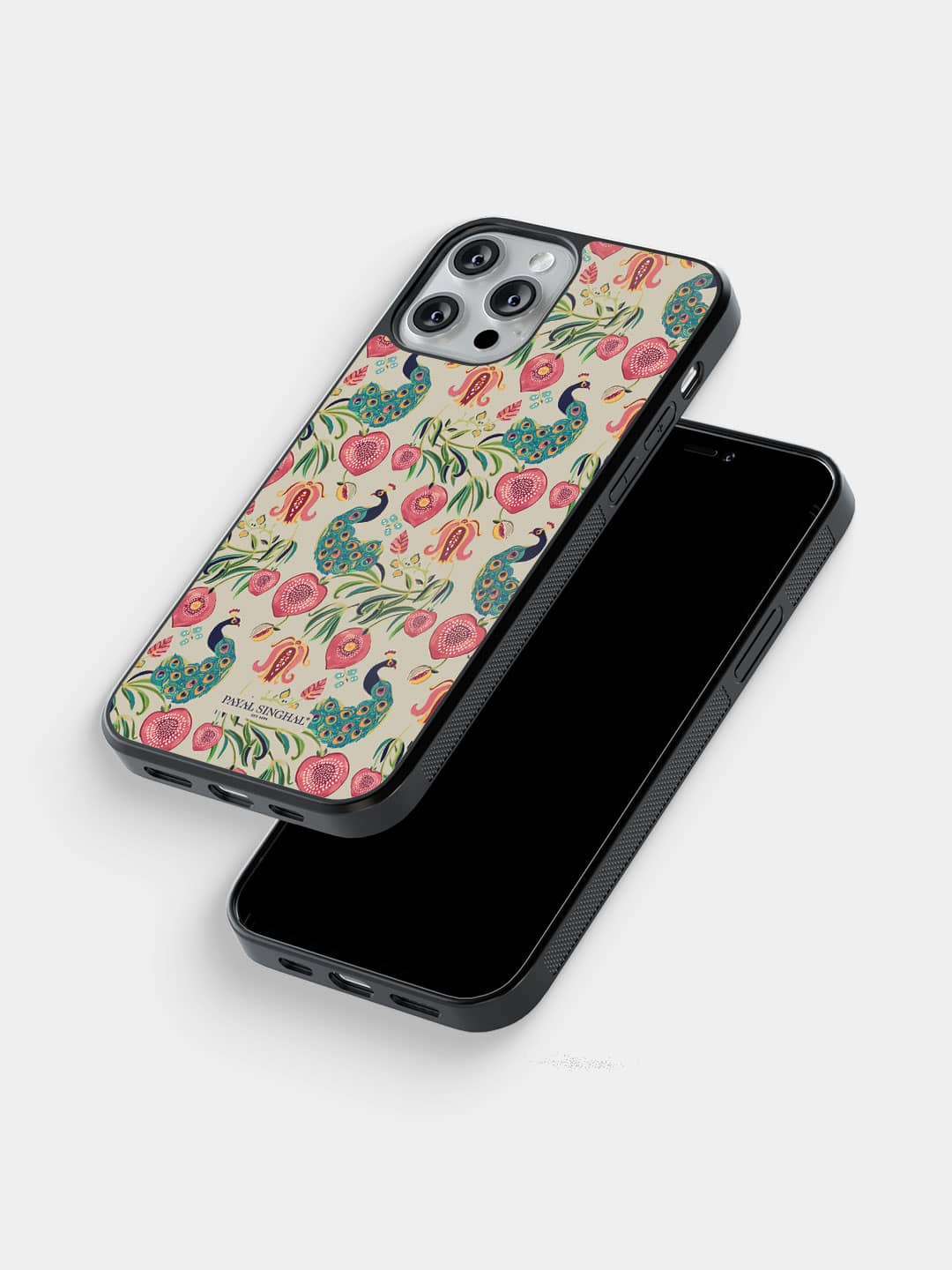 Payal Singhal Anaar and Mor Beige - iPhone 13 Pro Cover