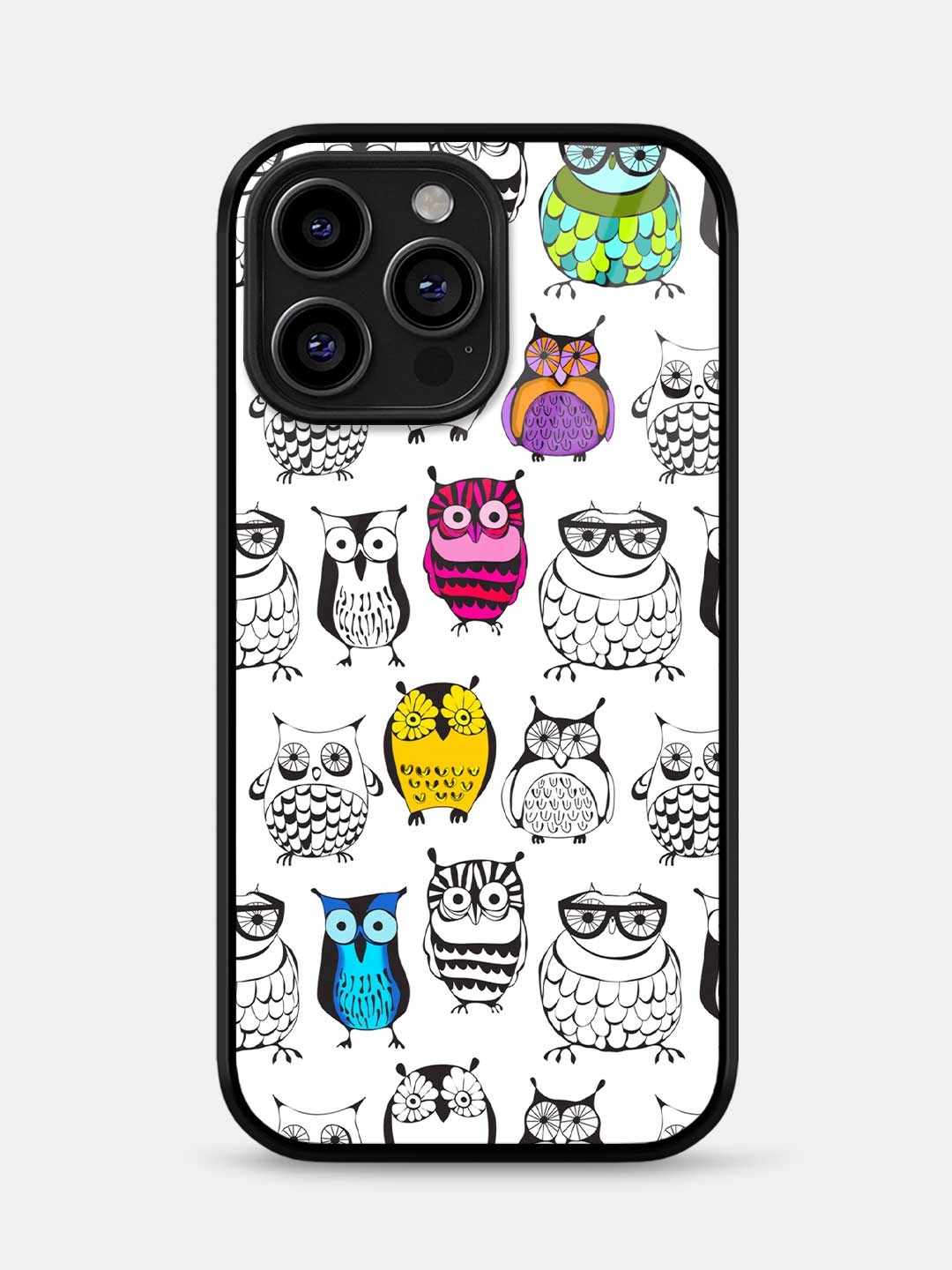 Owl Art - iPhone 13 Pro Glass Cover