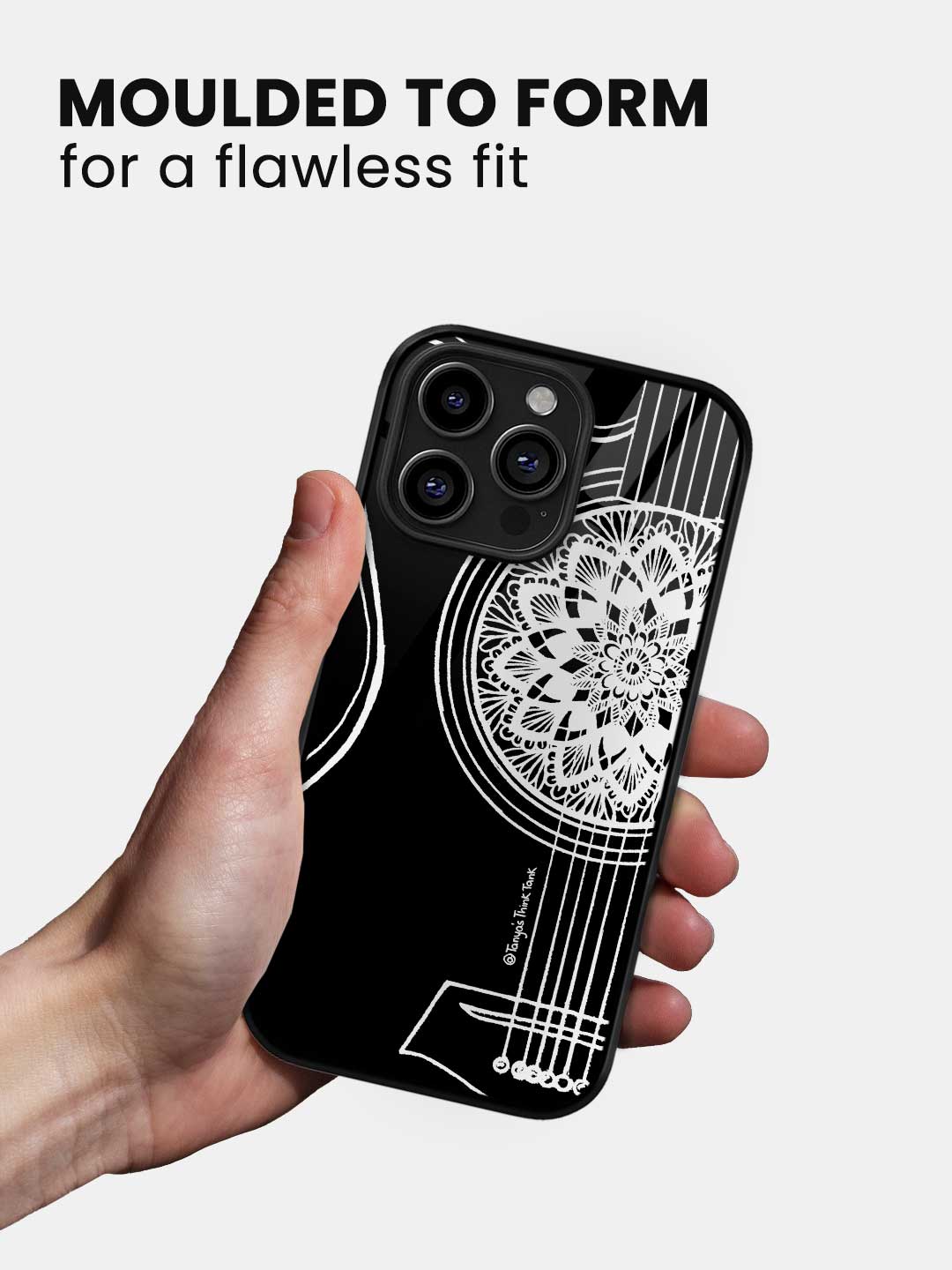 Guitar White - iPhone 13 Pro Glass Cover