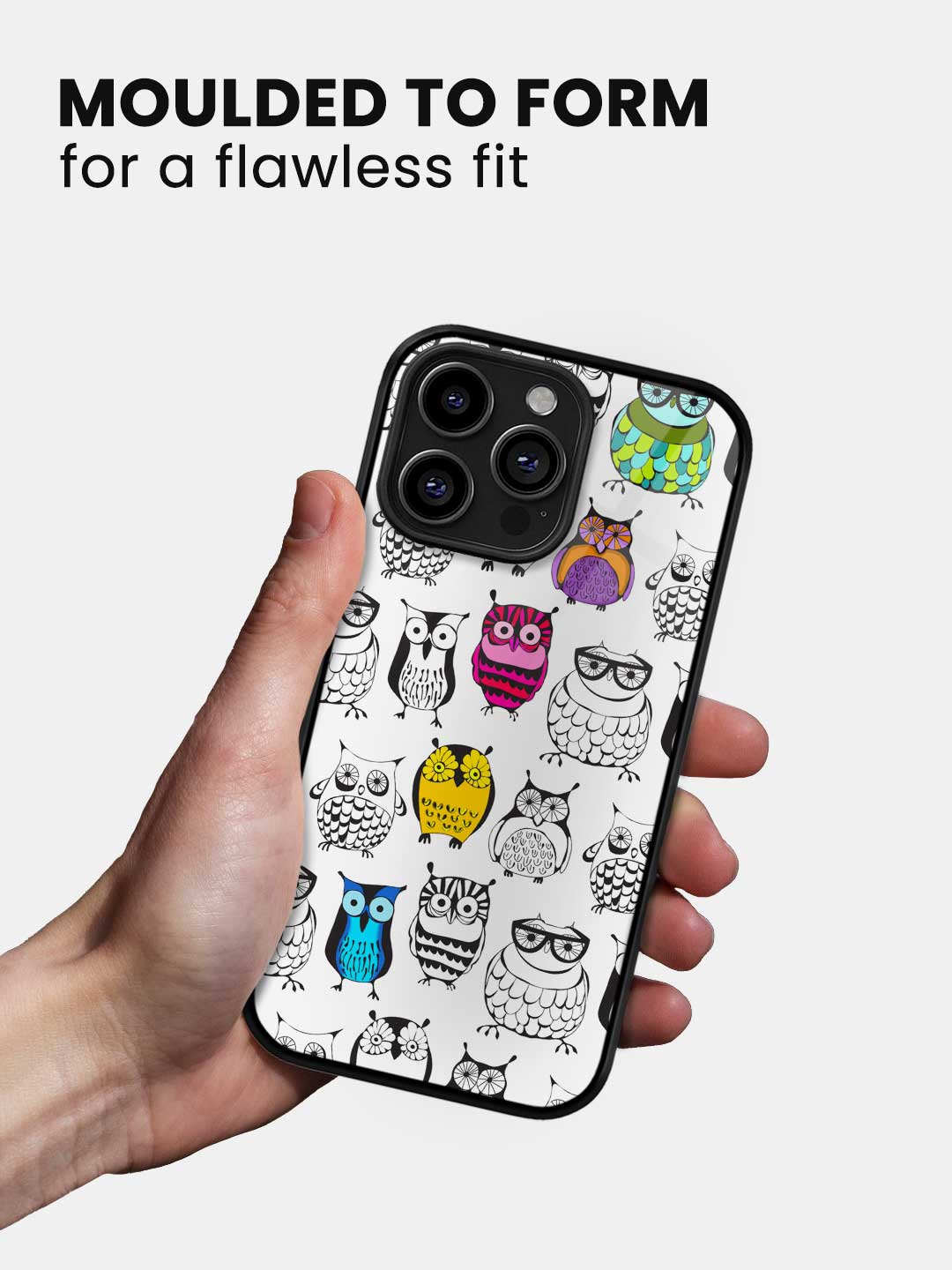 Owl Art - iPhone 13 Pro Glass Cover