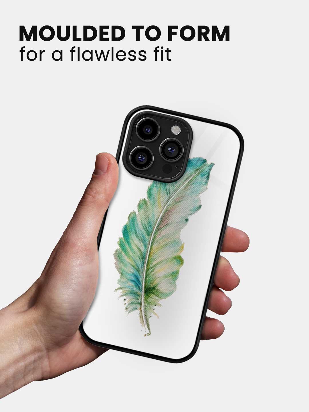 SK Feather Art - iPhone 13 Pro Glass Cover