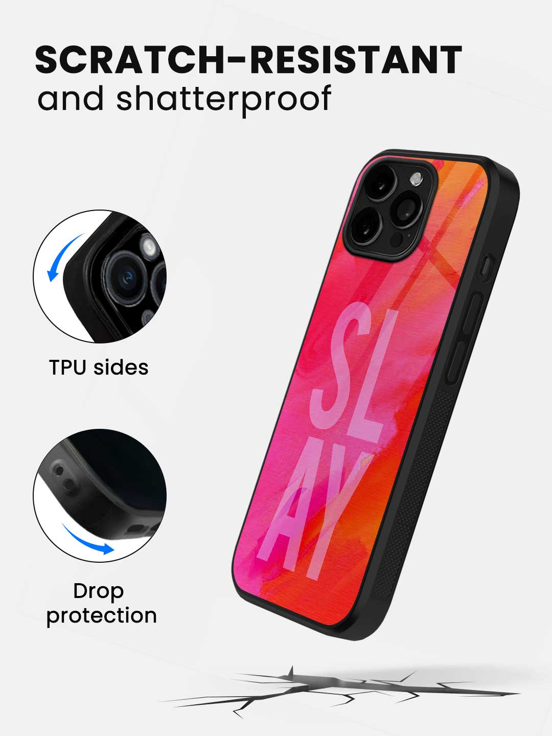 Slay Pink - iPhone 13 Pro Glass Cover