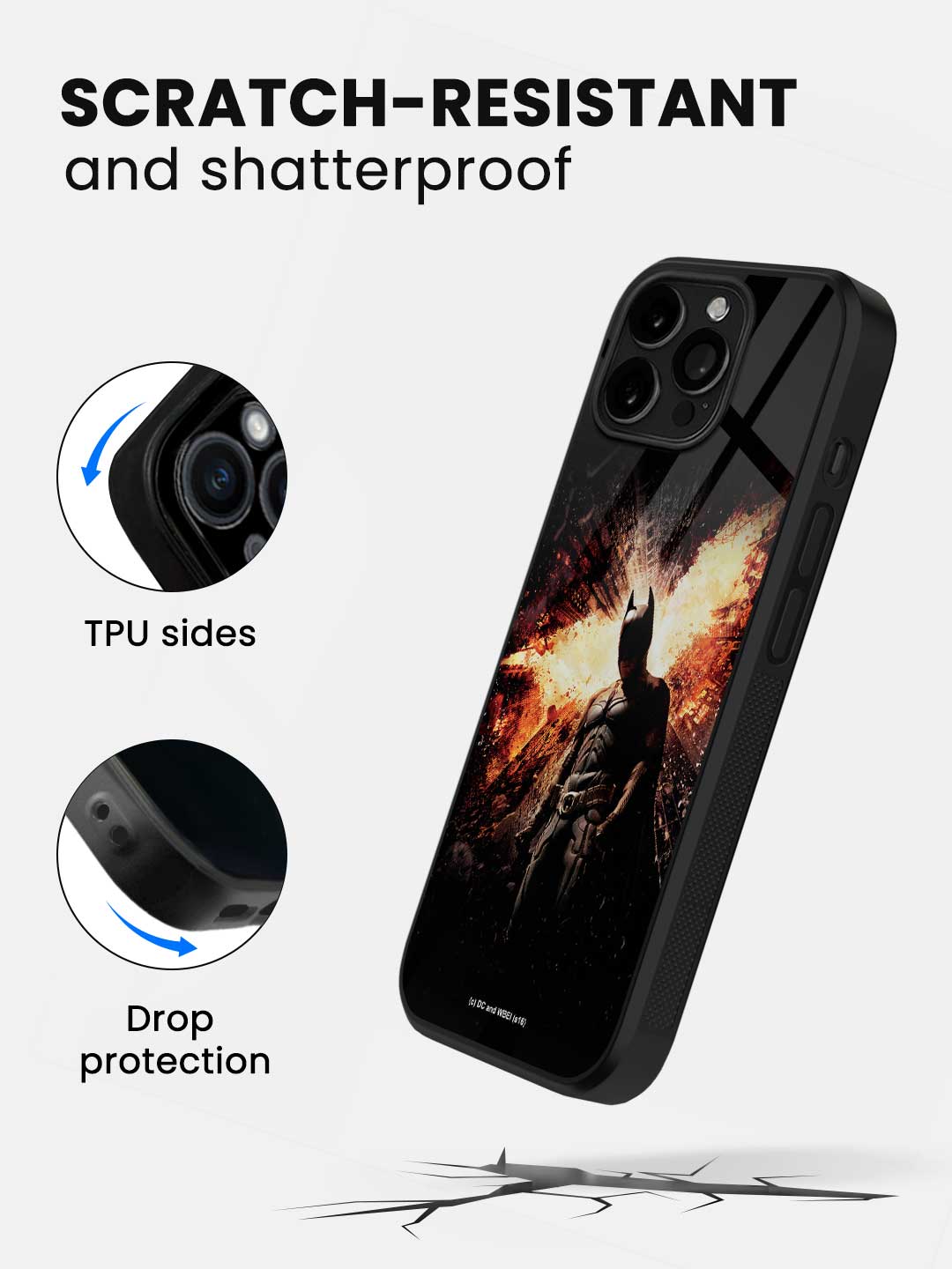 The Dark Knight Rises - iPhone 13 Pro Glass Cover
