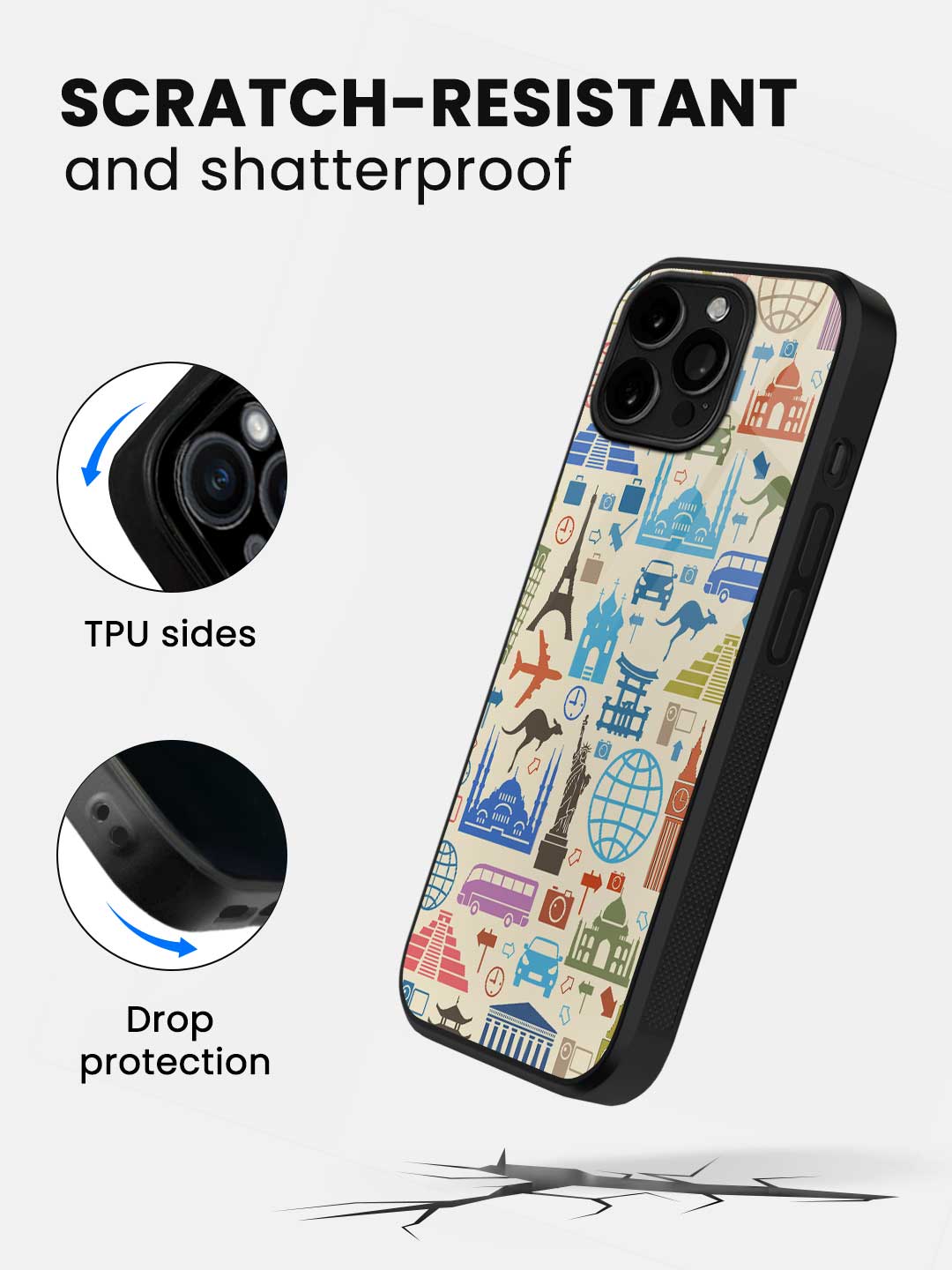 Travel Lover - iPhone 13 Pro Glass Cover