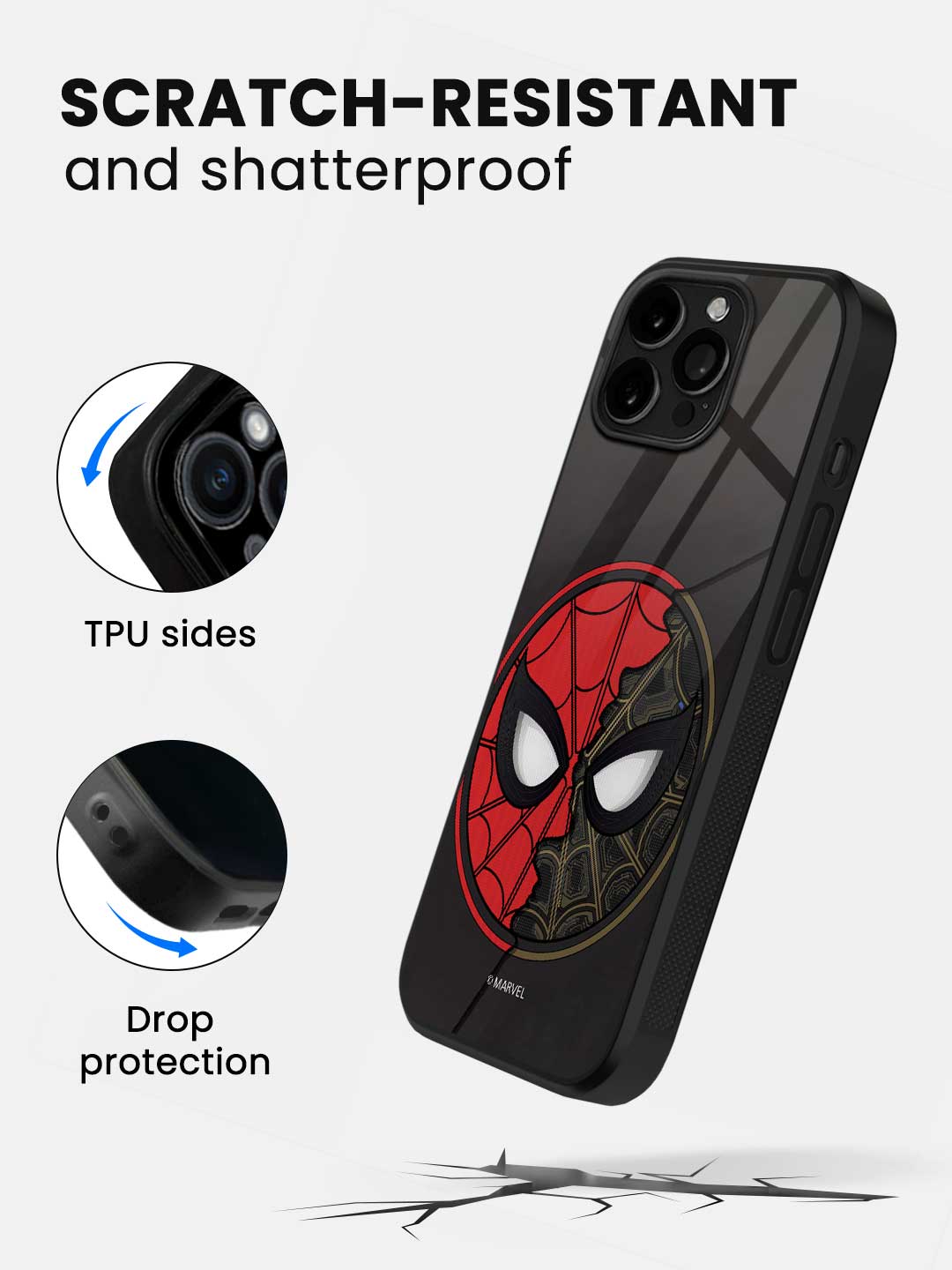 Two Face Spidey - iPhone 13 Pro Glass Cover