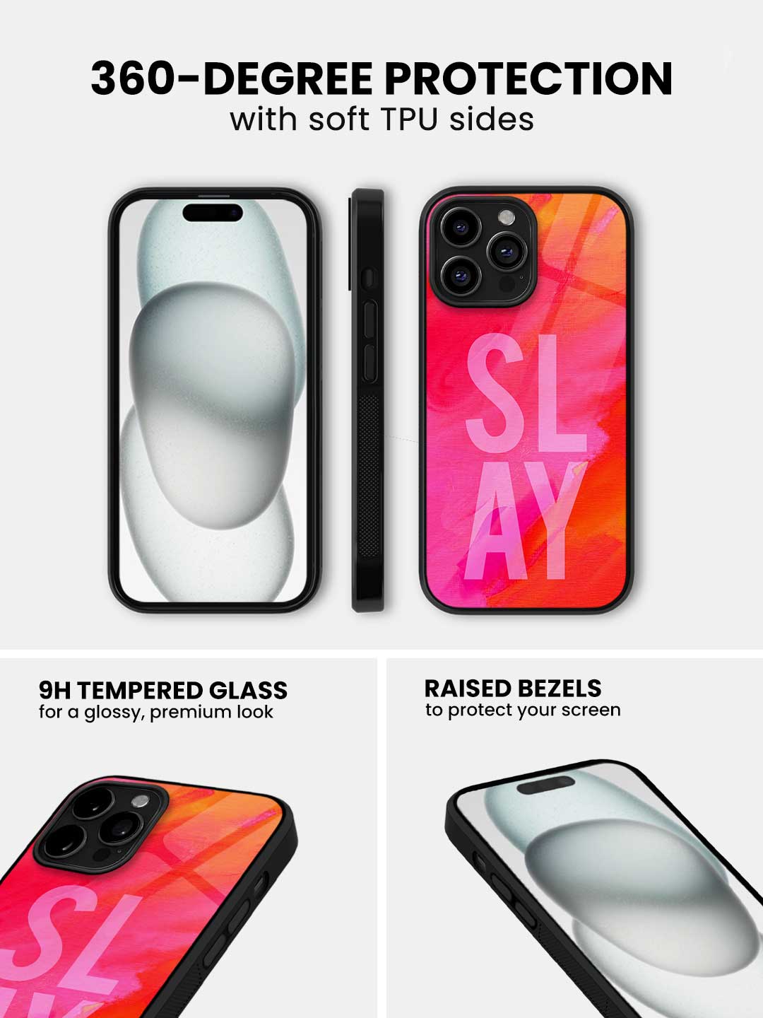 Slay Pink - iPhone 13 Pro Glass Cover
