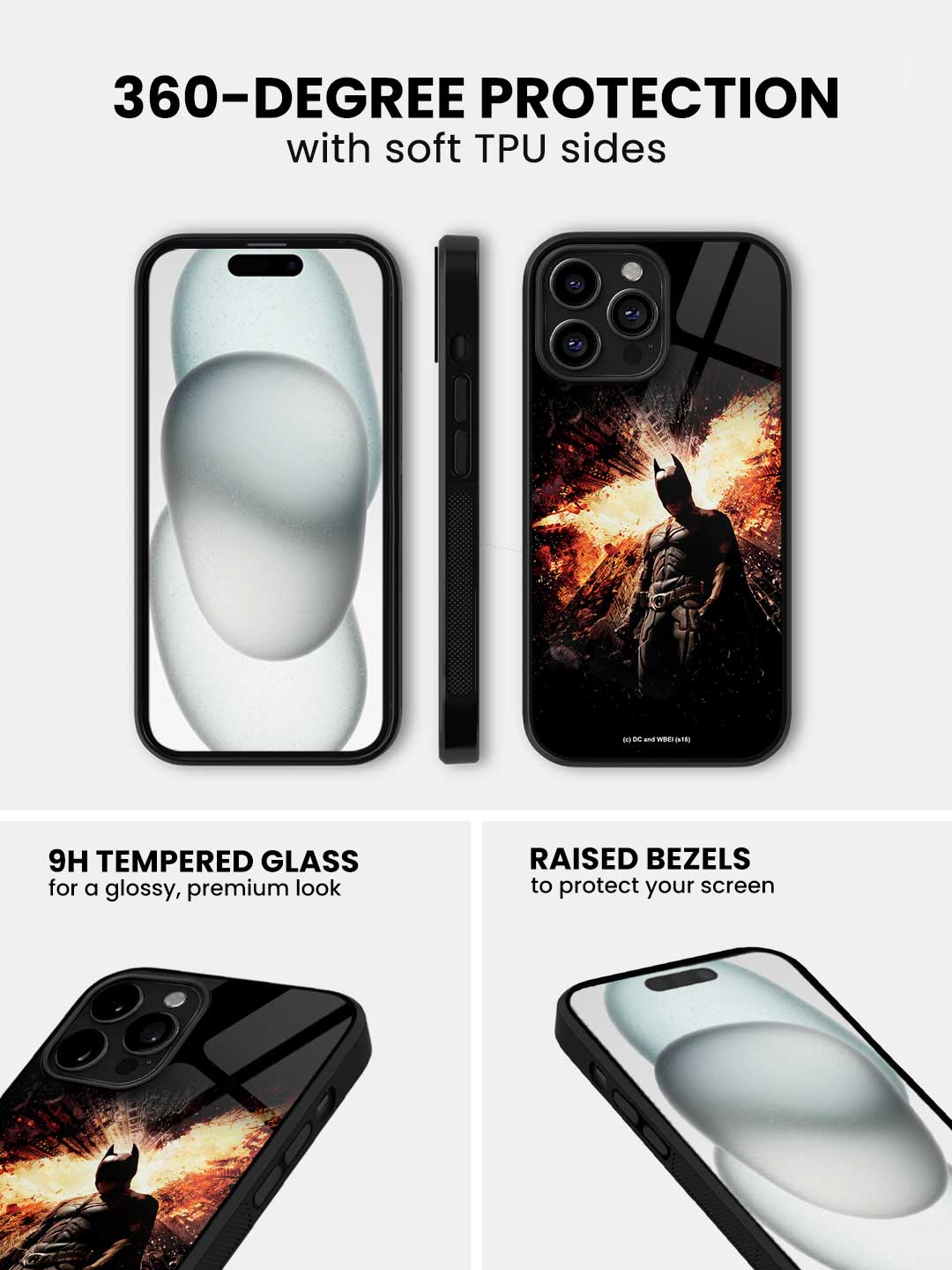 The Dark Knight Rises - iPhone 13 Pro Glass Cover