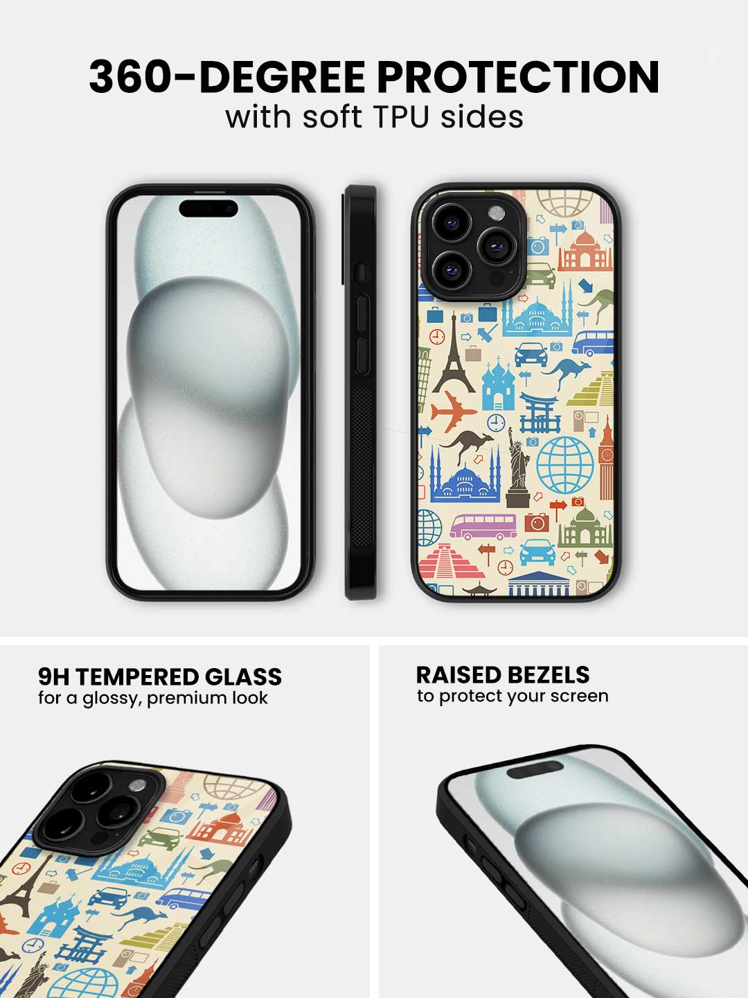 Travel Lover - iPhone 13 Pro Glass Cover
