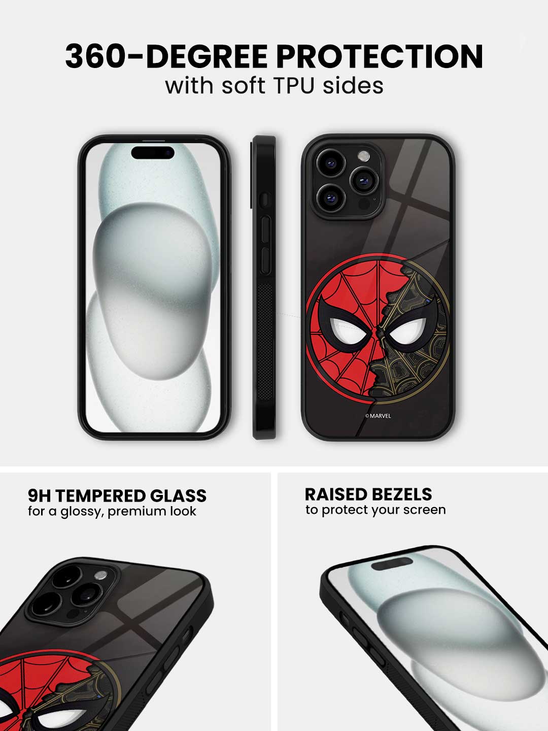 Two Face Spidey - iPhone 13 Pro Glass Cover