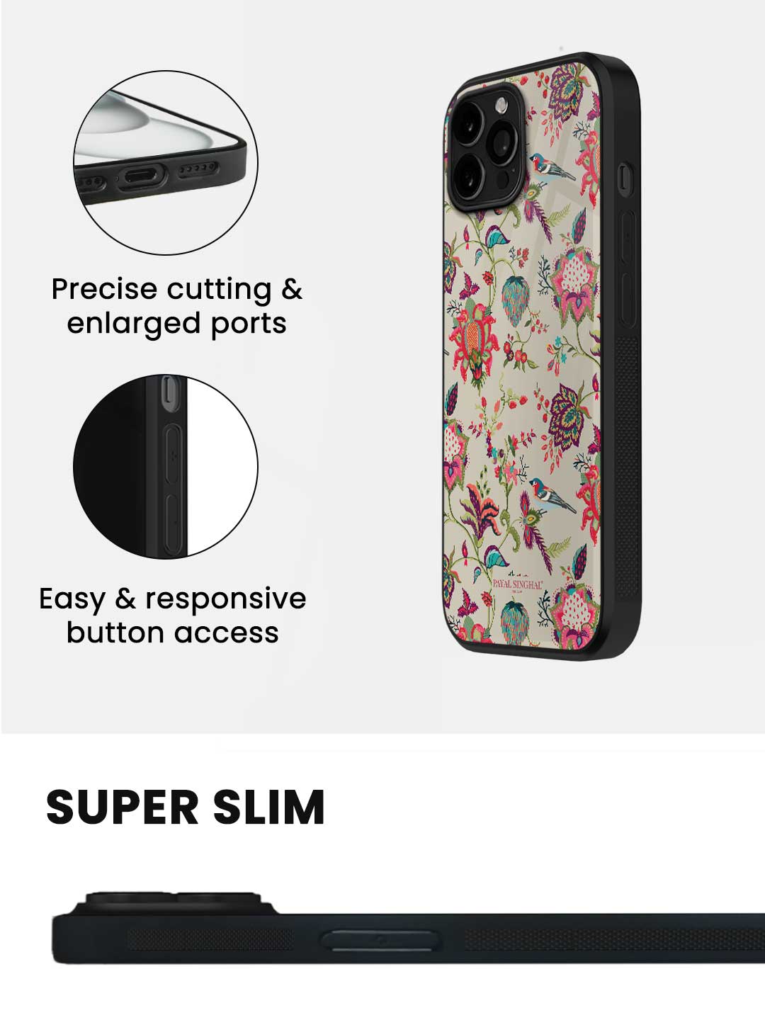 Payal Singhal Chidiya Beige - iPhone 13 Pro Glass Cover