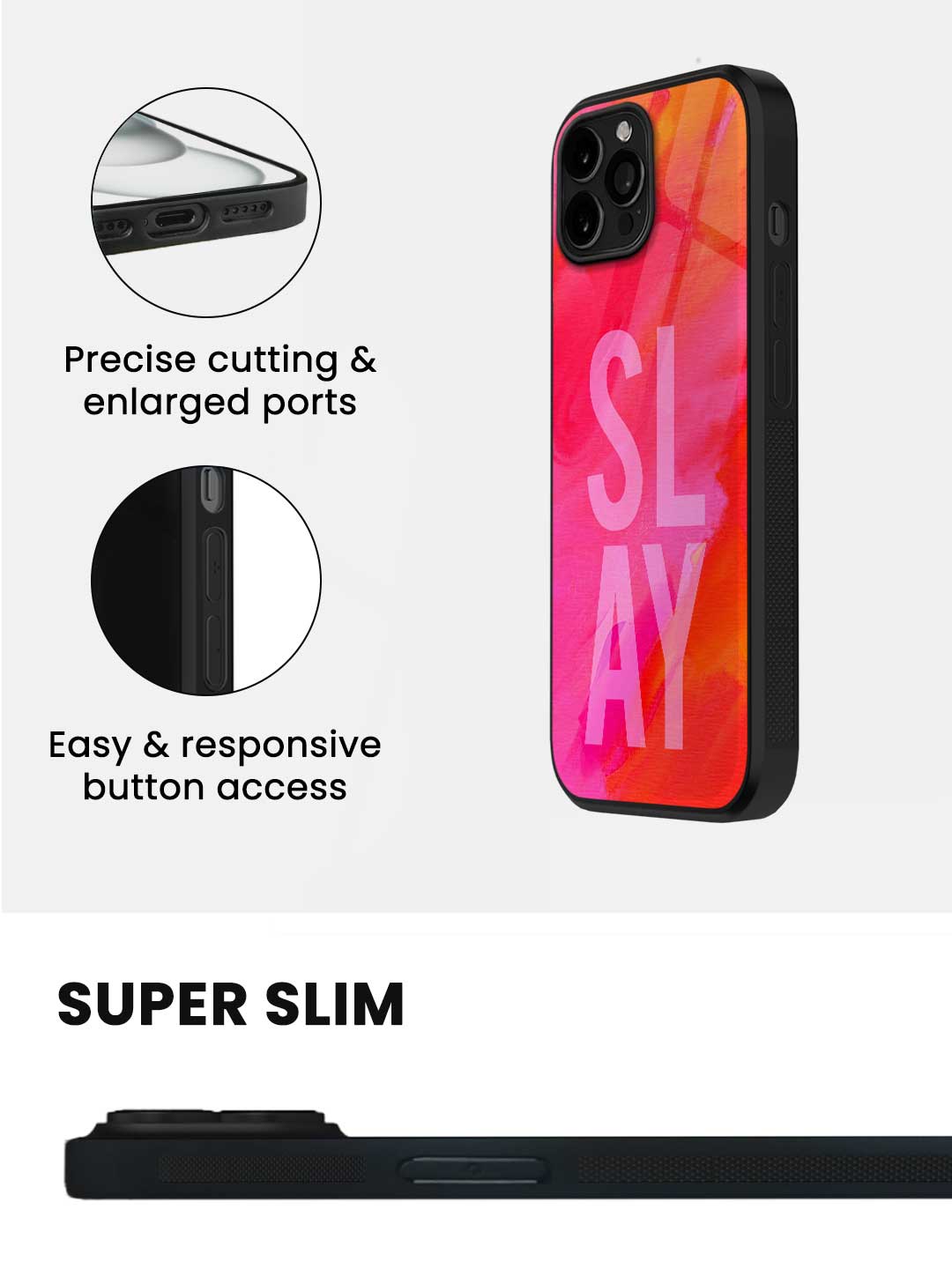 Slay Pink - iPhone 13 Pro Glass Cover