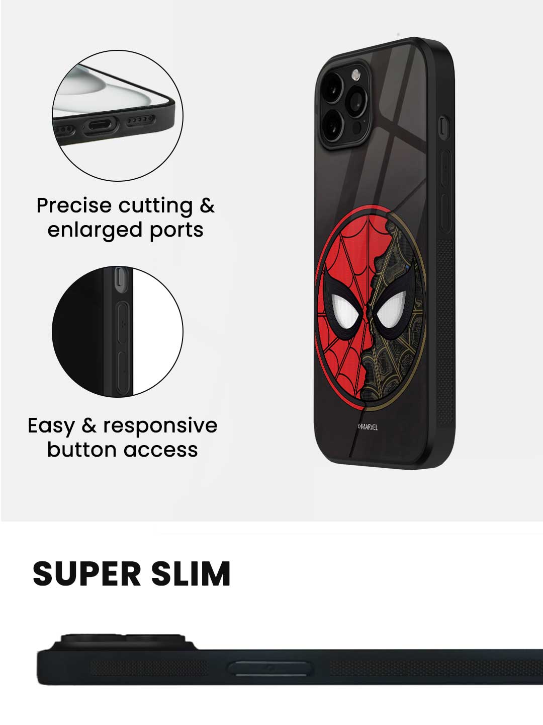 Two Face Spidey - iPhone 13 Pro Glass Cover