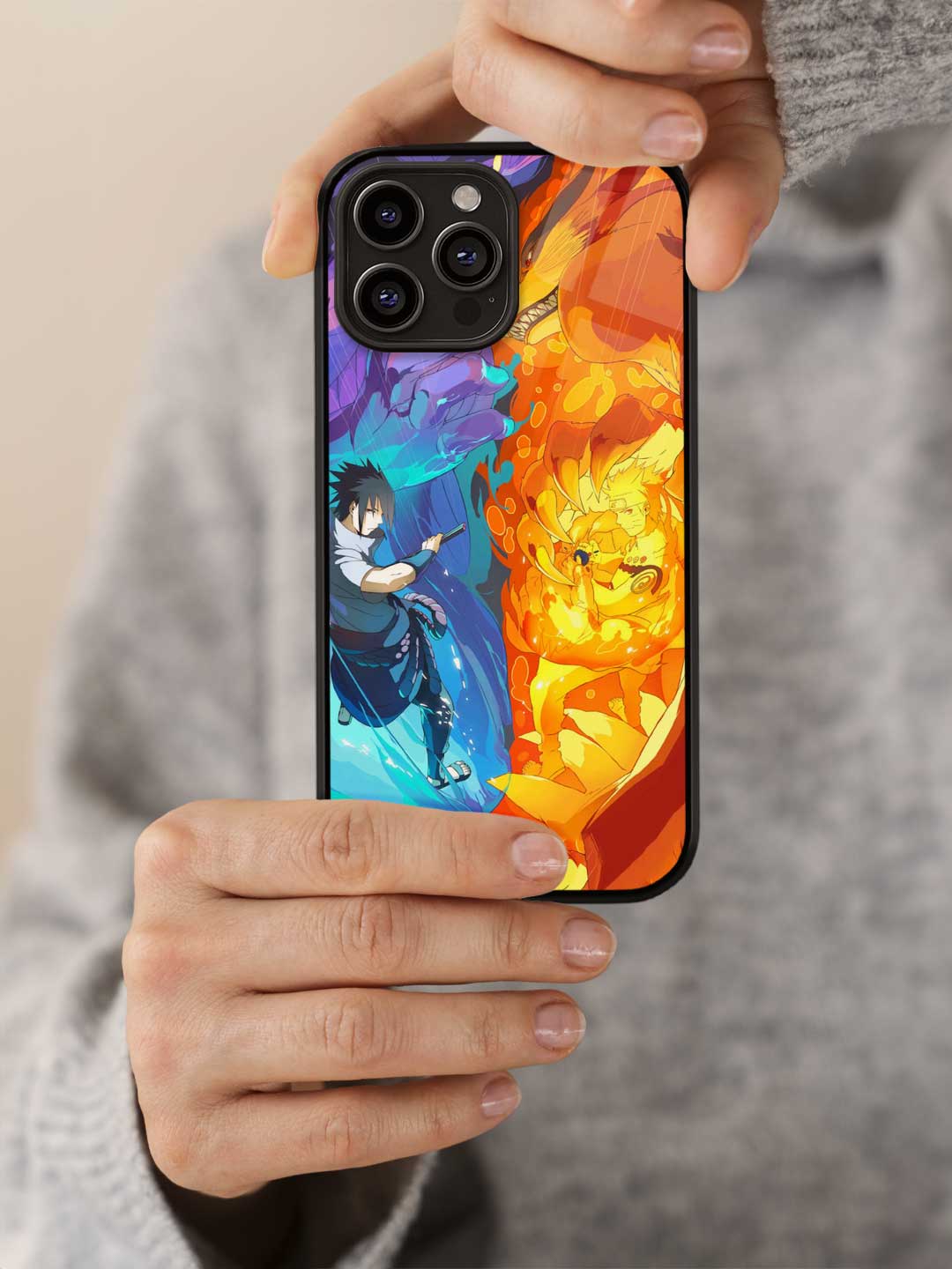 Susanoo vs Kurama - iPhone 13 Pro Glass Cover