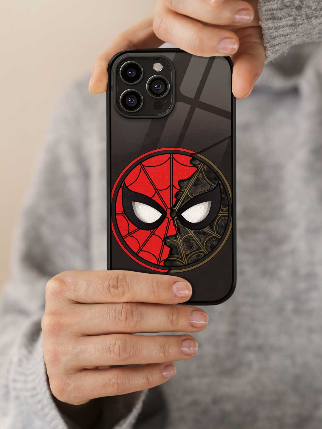Two Face Spidey - iPhone 13 Pro Glass Cover