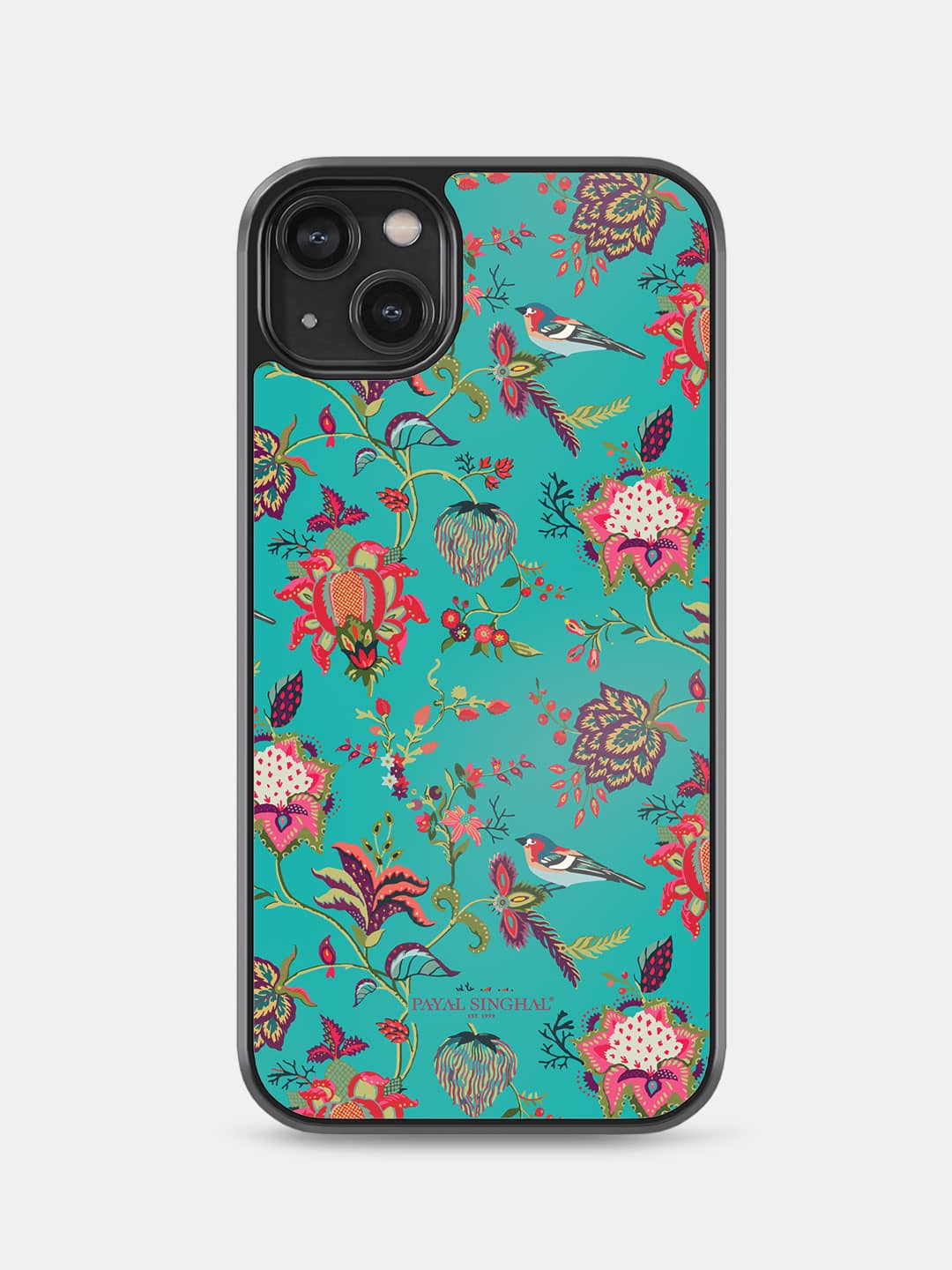 Payal Singhal Chidiya Teal - iPhone 14 Plus Bumper Cover