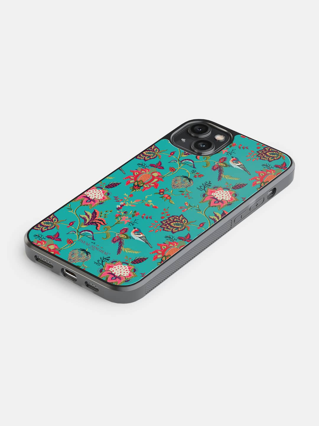 Payal Singhal Chidiya Teal - iPhone 14 Plus Bumper Cover