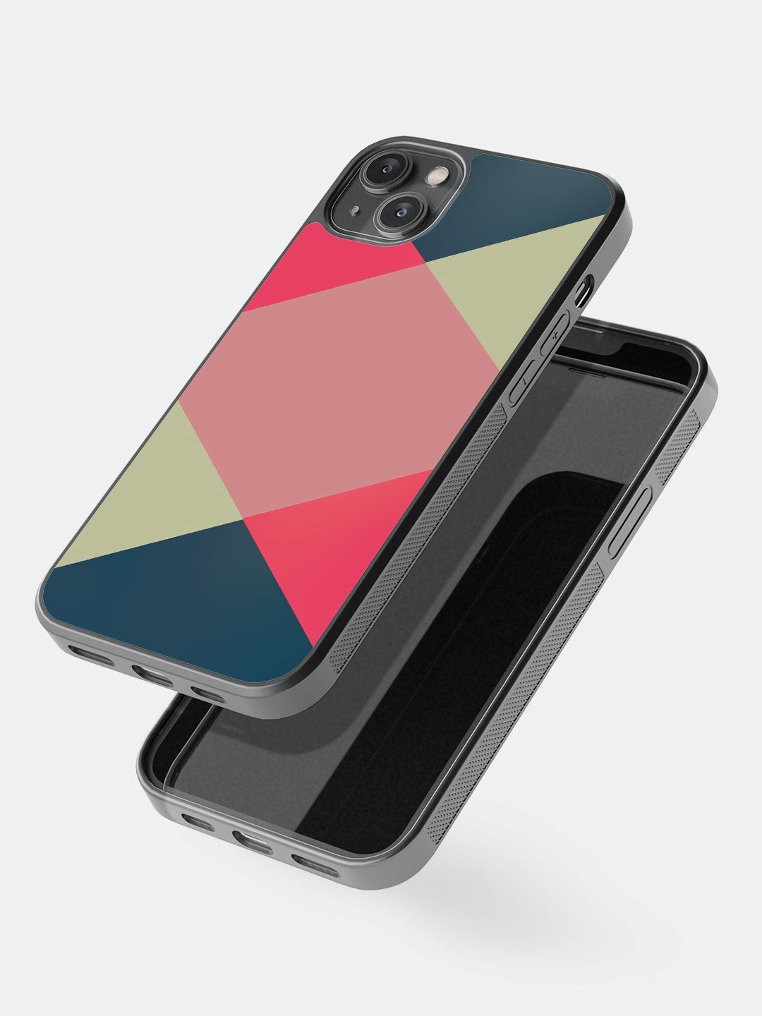 Criss Cross Teal - iPhone 14 Plus Cover