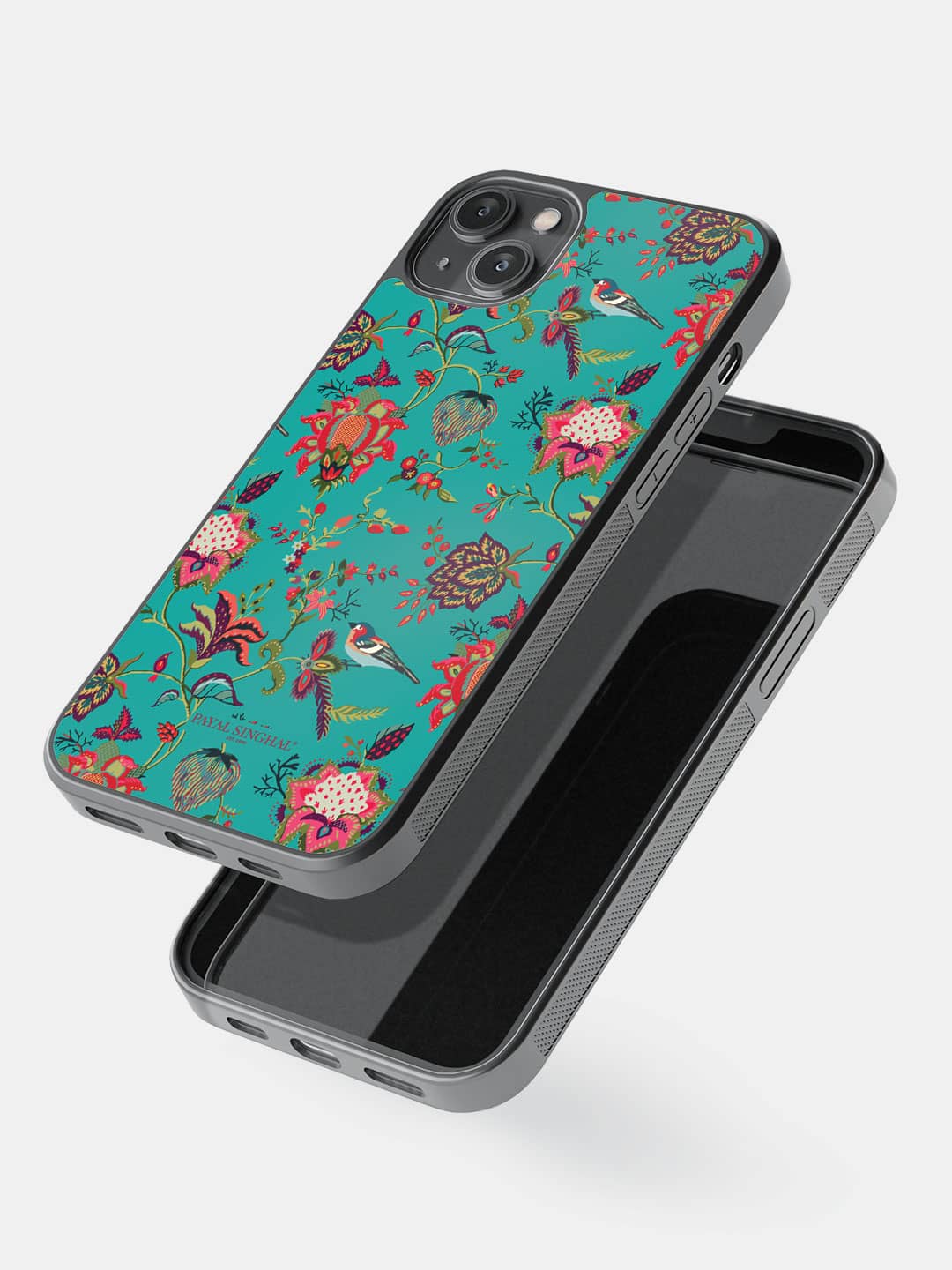 Payal Singhal Chidiya Teal - iPhone 14 Plus Bumper Cover