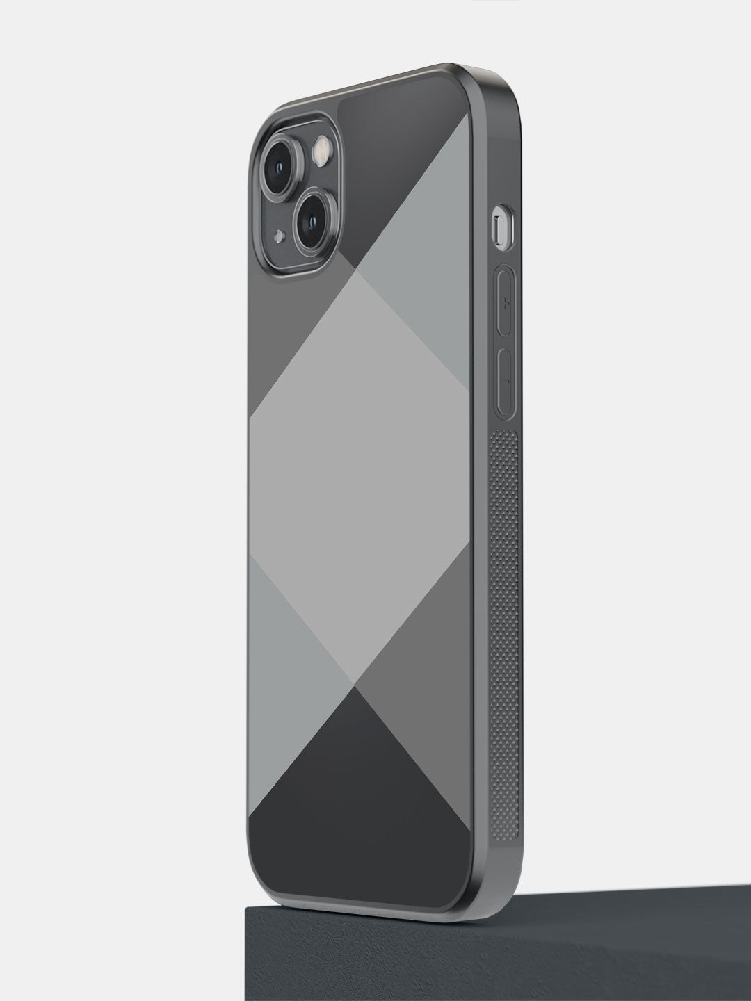 Criss Cross Grey - iPhone 14 Plus Bumper Cover
