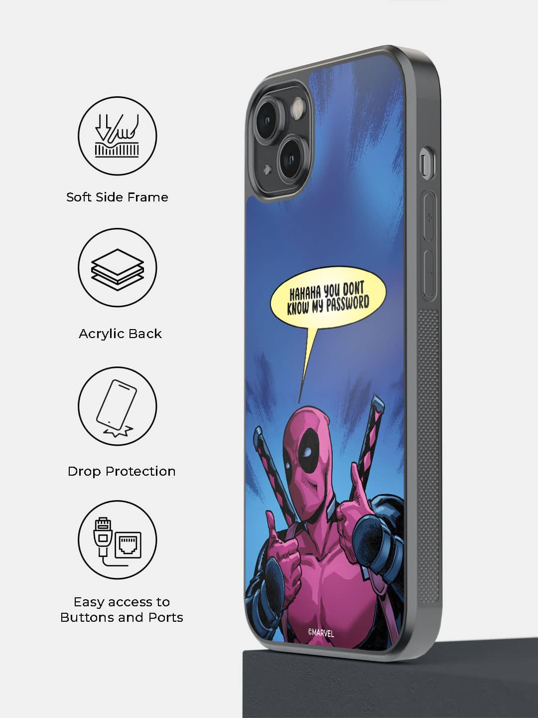 Deadpool Encrypted - iPhone 14 Plus Cover