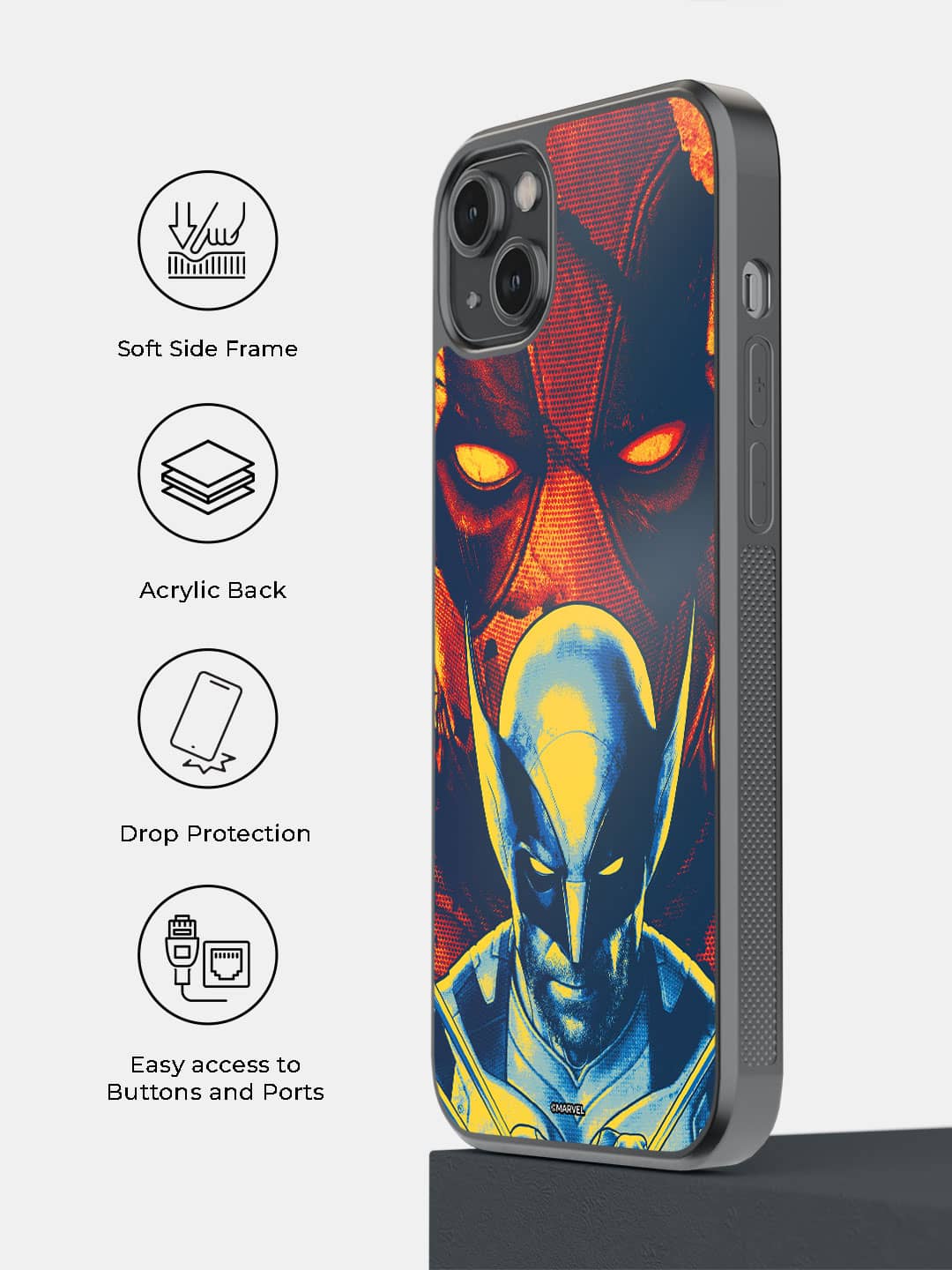 Deadpool Flame - iPhone 14 Plus Cover