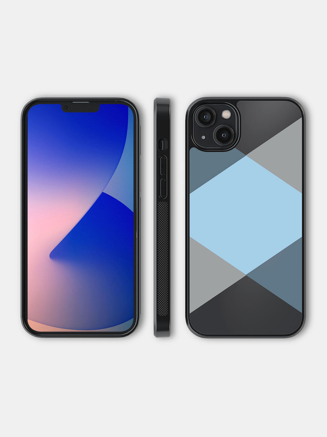 Criss Cross Blue - iPhone 14 Plus Cover