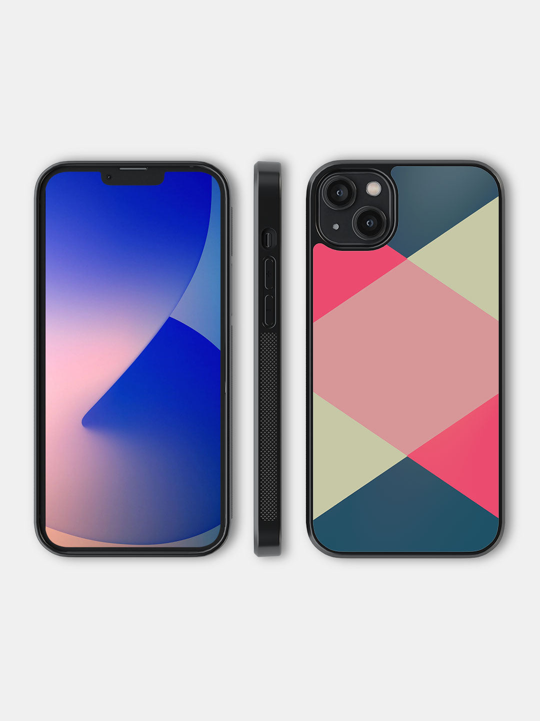 Criss Cross Teal - iPhone 14 Plus Cover