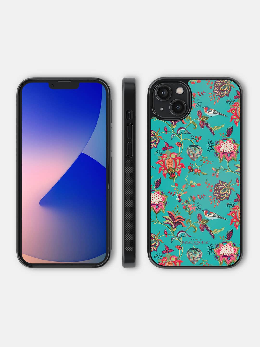 Payal Singhal Chidiya Teal - iPhone 14 Plus Bumper Cover