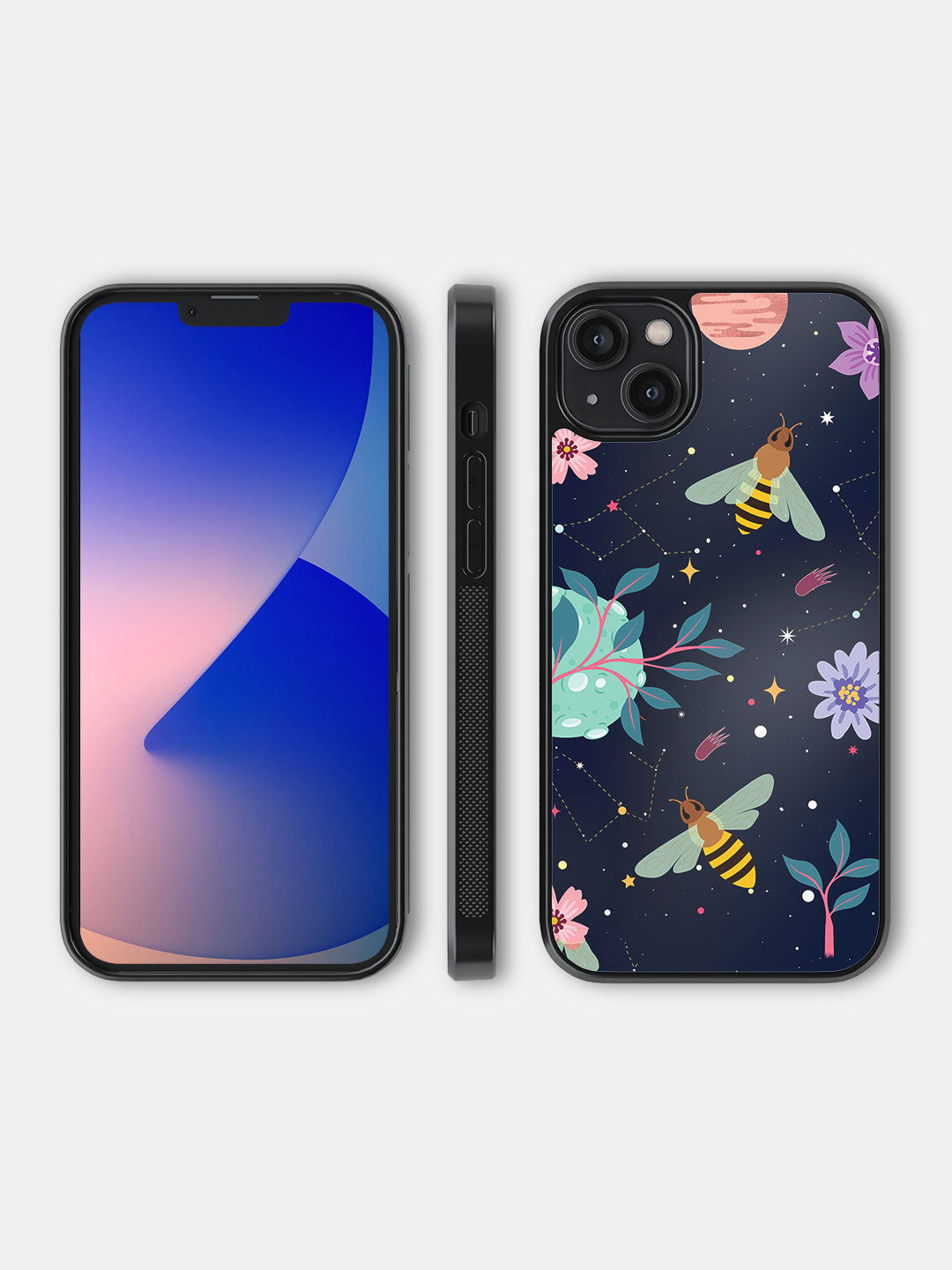 Space Bees - iPhone 14 Plus Bumper Cover