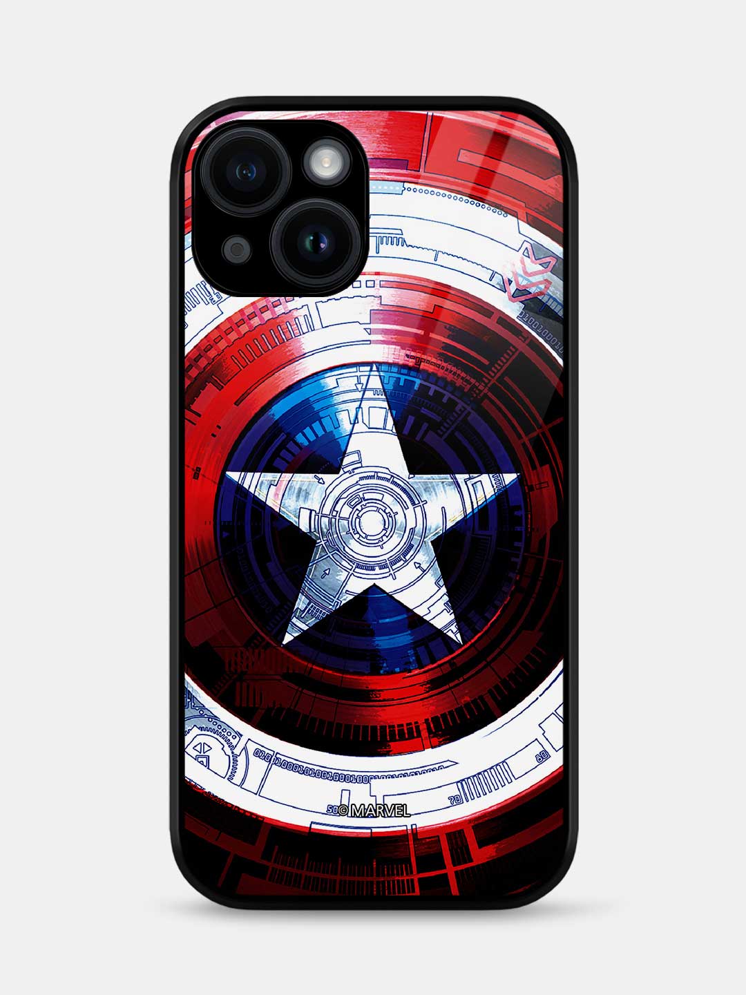 Captains Shield Decoded - iPhone 15 Plus Glass Cover