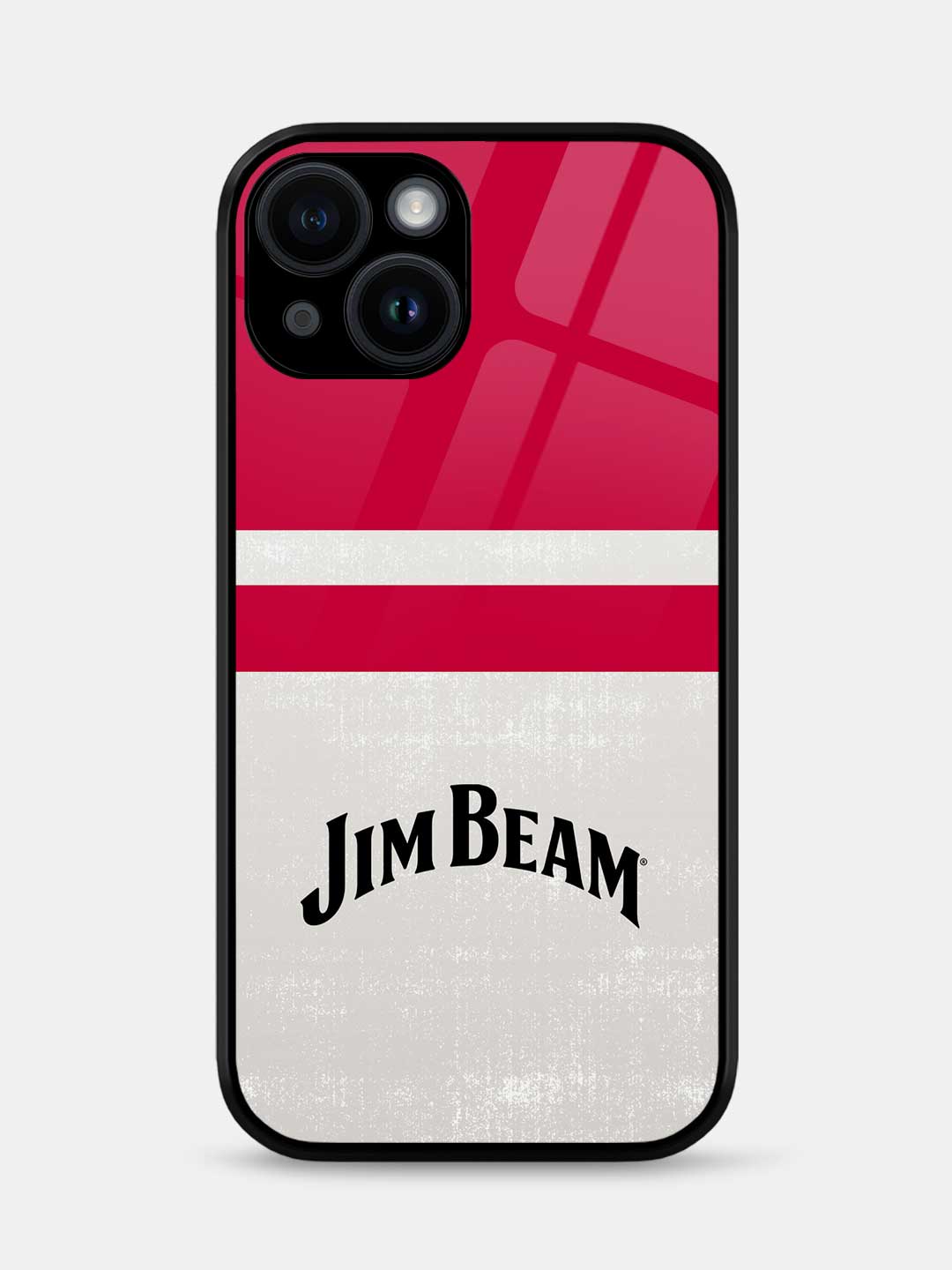 Jim Beam White Stripes - iPhone 15 Plus Glass Cover