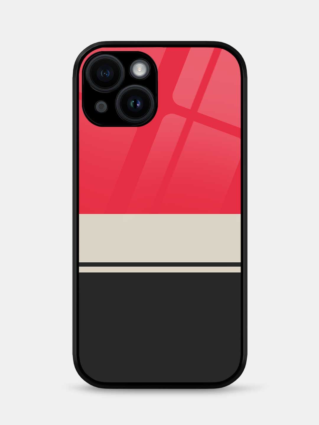Racecar Stripes - iPhone 14 Plus Glass Cover