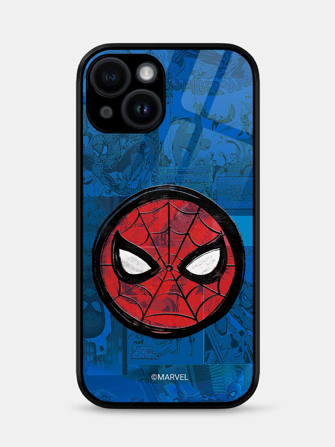 Spidey Tingling Eyes - iPhone 15 Plus Glass Cover